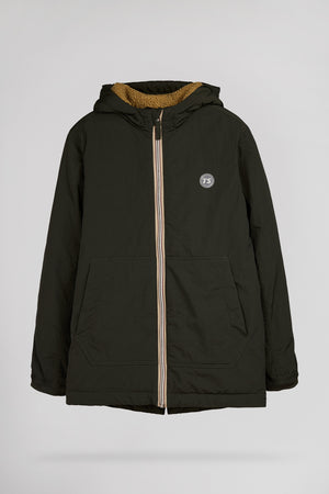 Parka à capuche col montant P-TOR JR DEEP KAKI