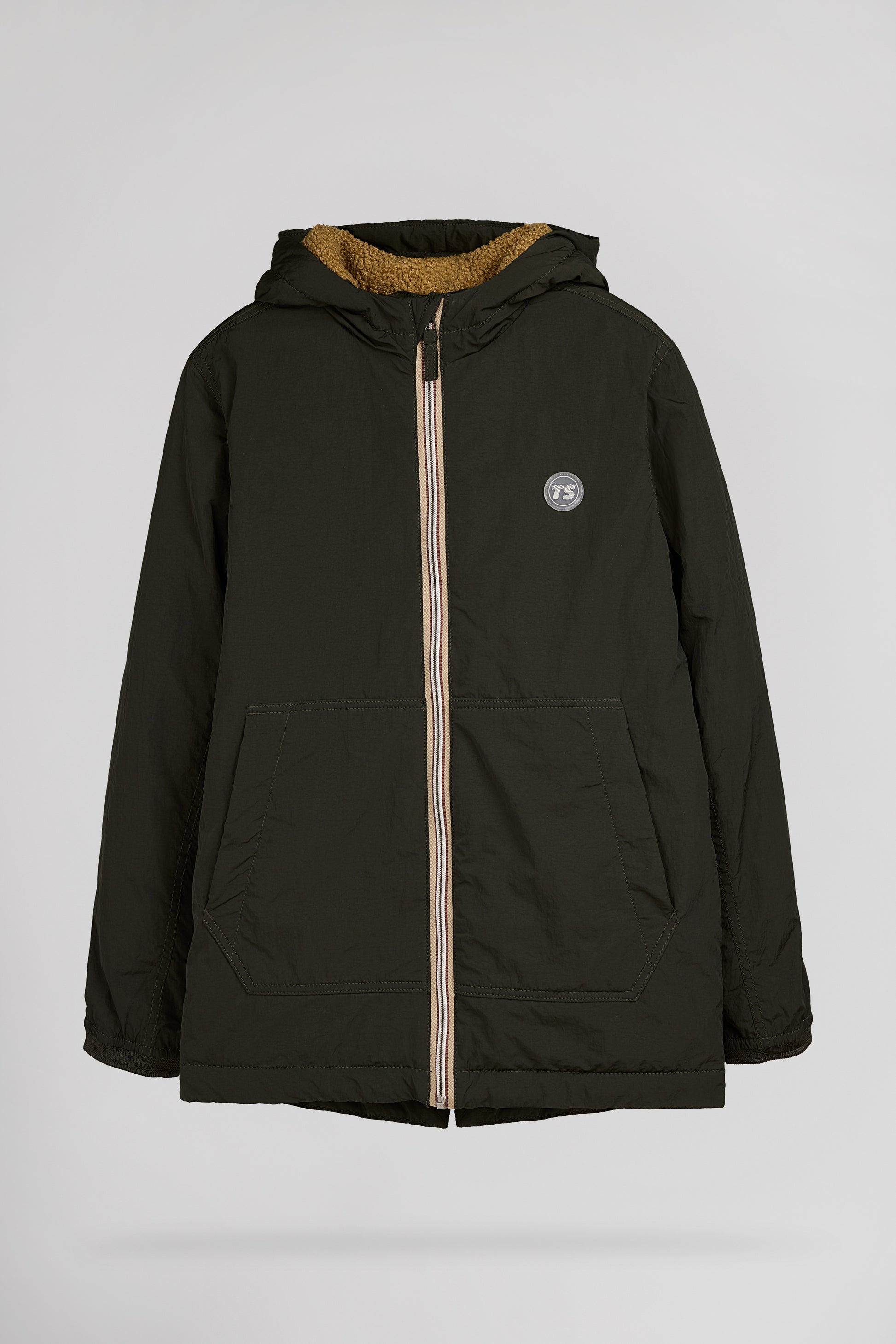 Capuche Teddy Smith Parka Parka Capuche Fourrure Herman Noir