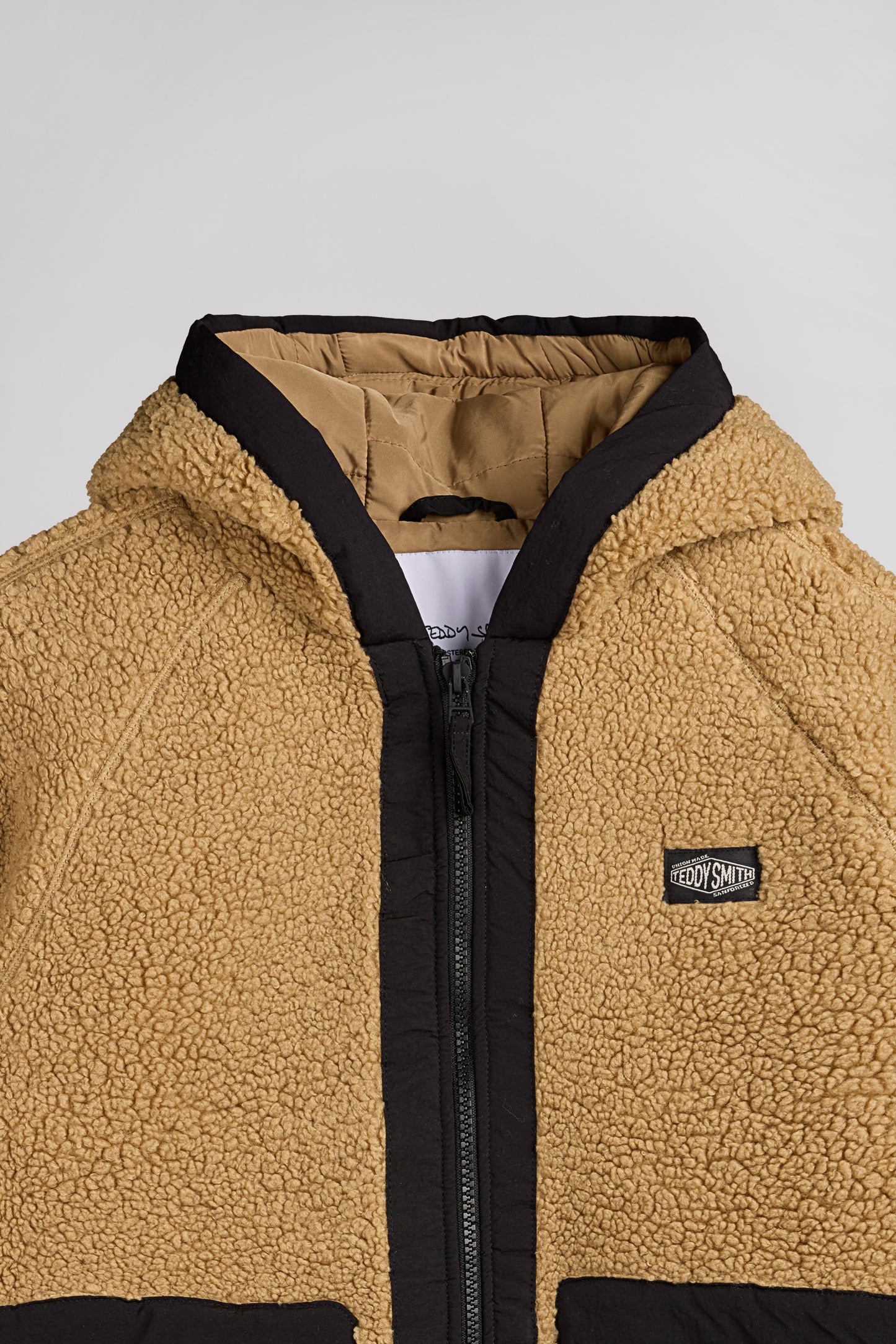 Blouson en sherpa B-SHERKAN JR WORKER BEIGE