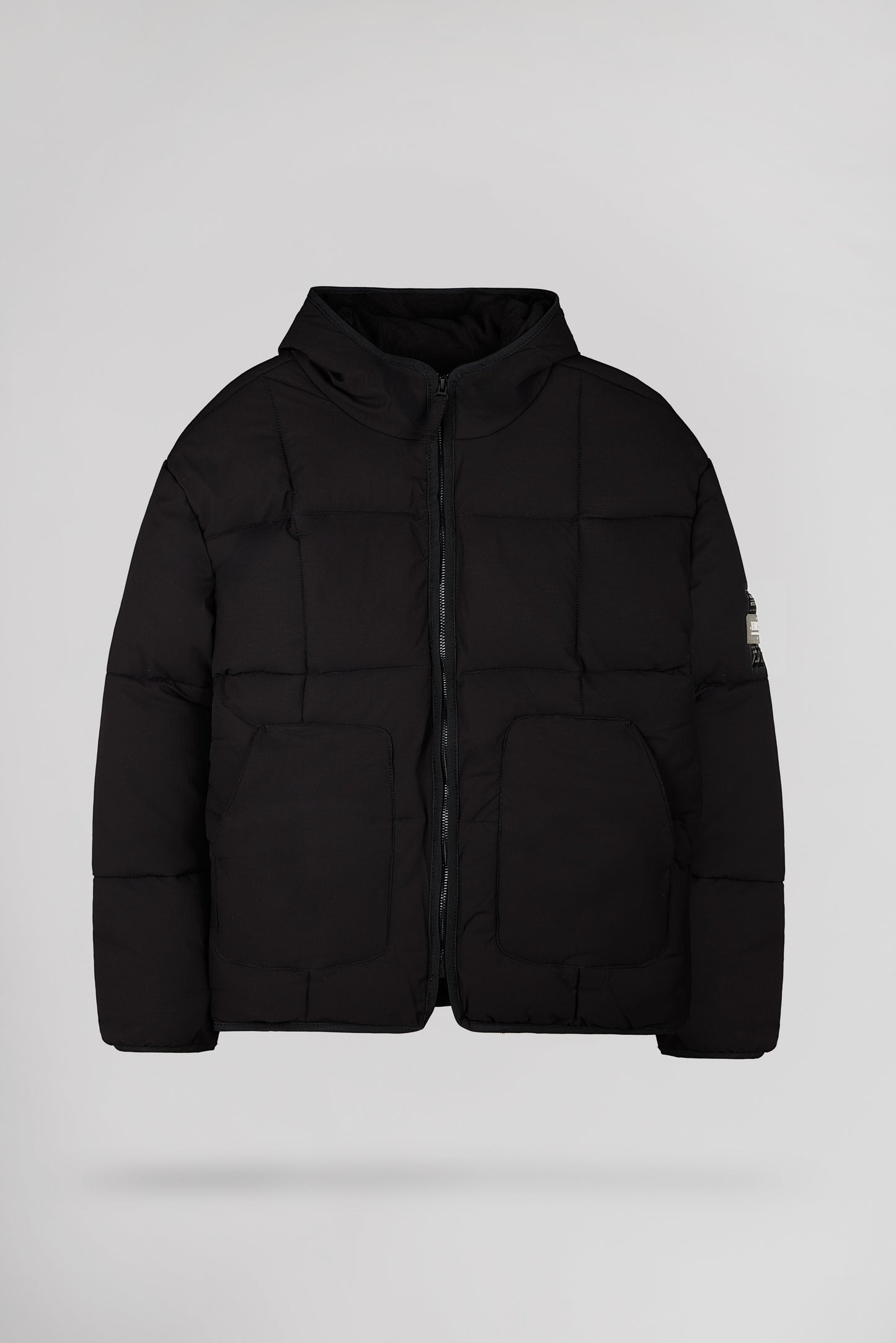 Blouson à capuche col montant B-FRANCK JR NOIR