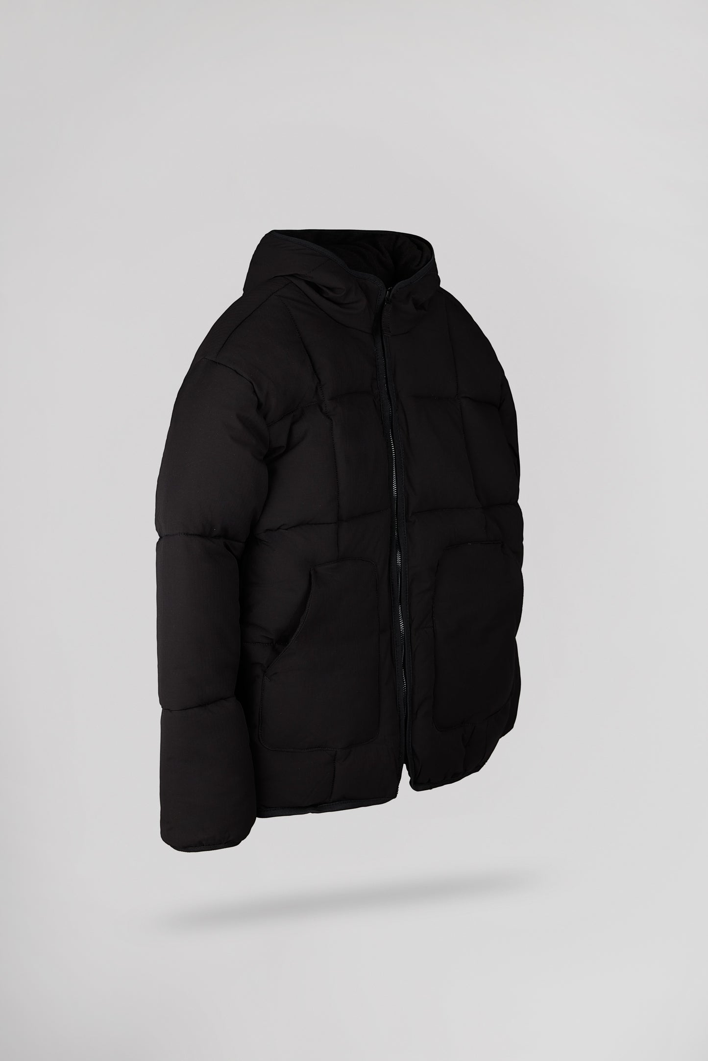 Blouson à capuche col montant B-FRANCK JR NOIR