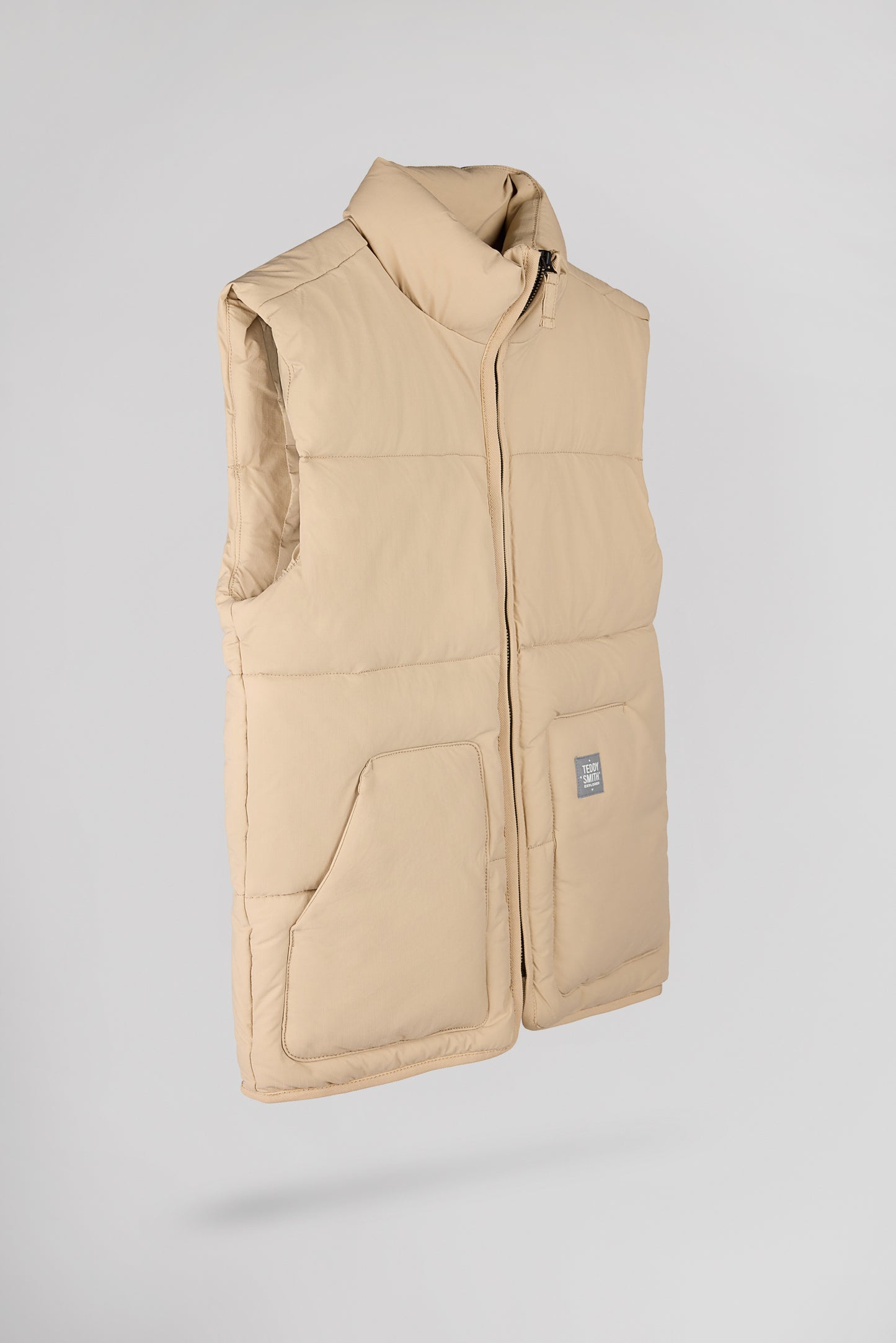 Doudoune sans manches col montant B-FRANCKLIN JR BEIGE8