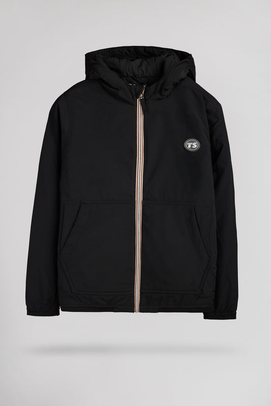 Achat Blouson zippé col montant à capuche B-HECTOR JR CHARBON