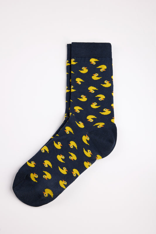 Achat Chaussettes Teddy mi-hautes MOTIFS MIX DUCK DARK NAVY