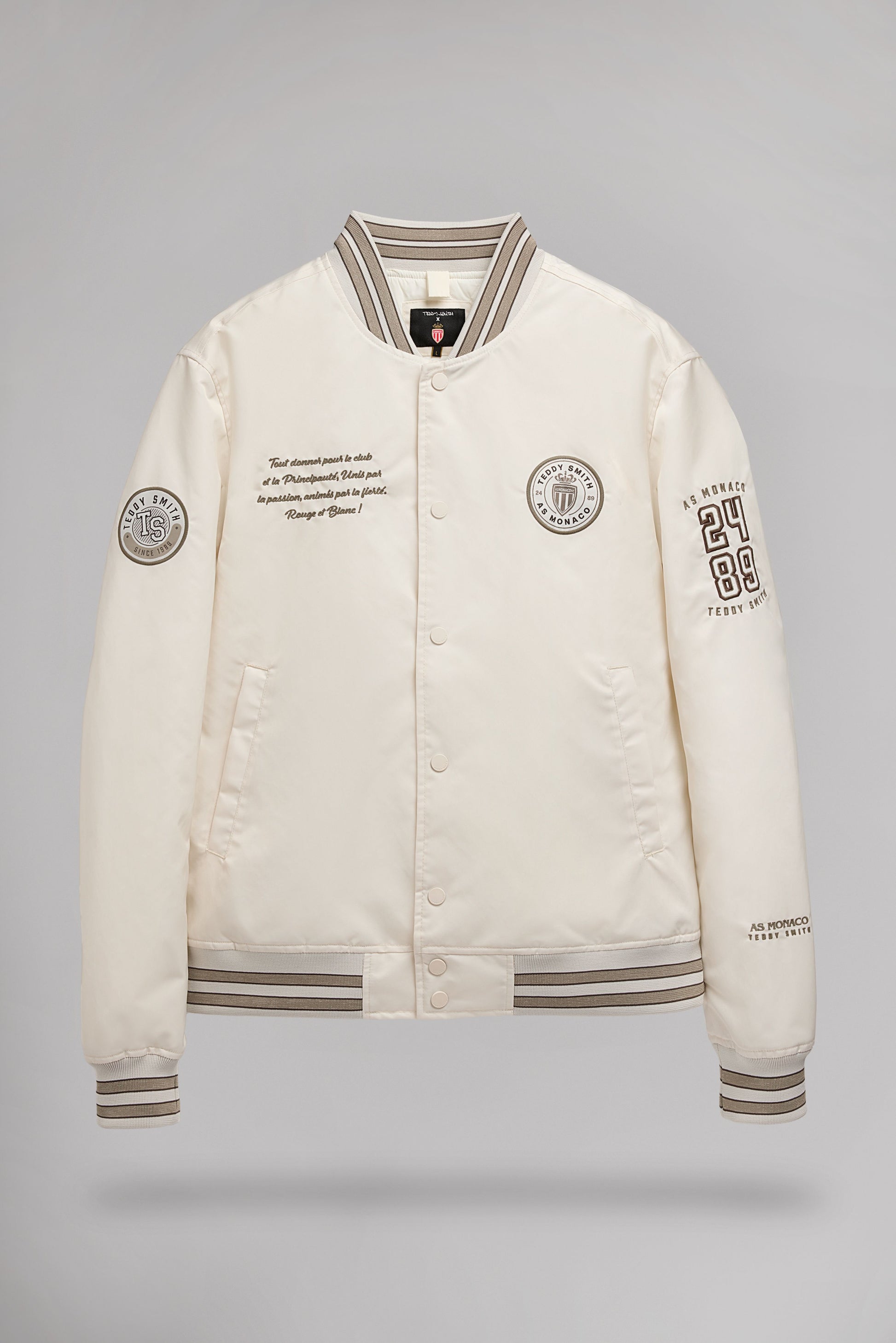 Blouson bomber B-CAMPUS MONACO CREAM – Teddy Smith