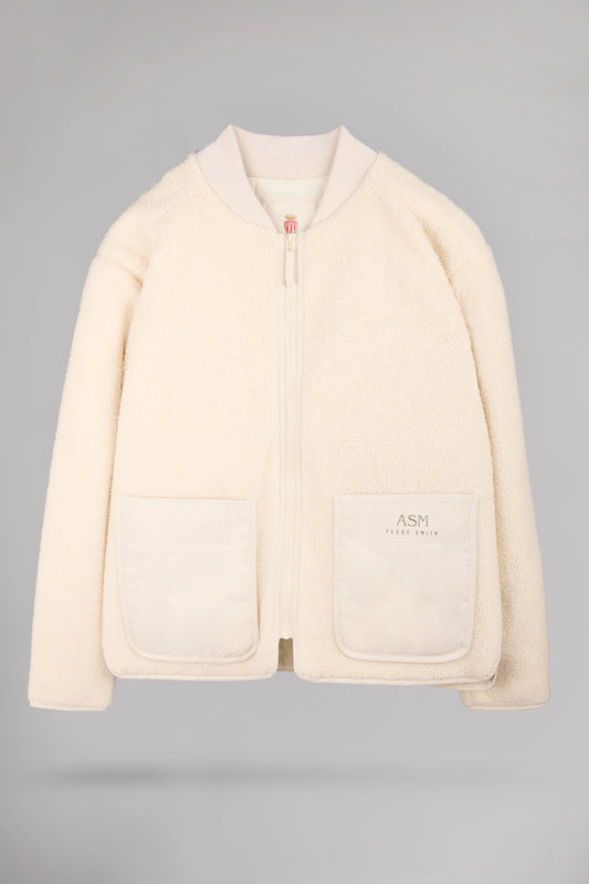 Achat Veste sherpa col bomber B-FENTZ CREAM