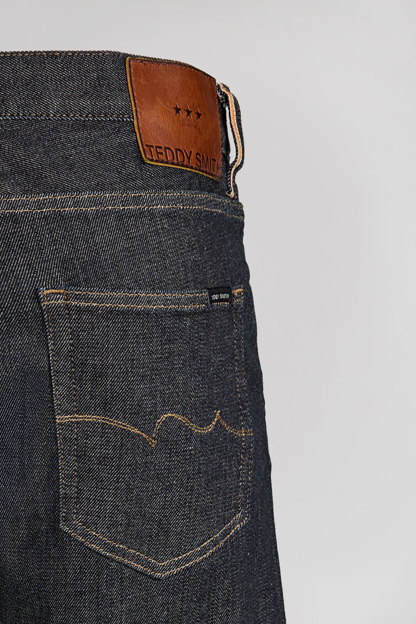 Jean droit ROCK SELVEDGE L32 DARK BLUE