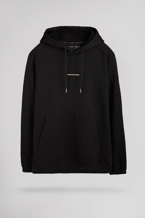 Sweat loose à capuche S-TOBIAS HOODY NOIR