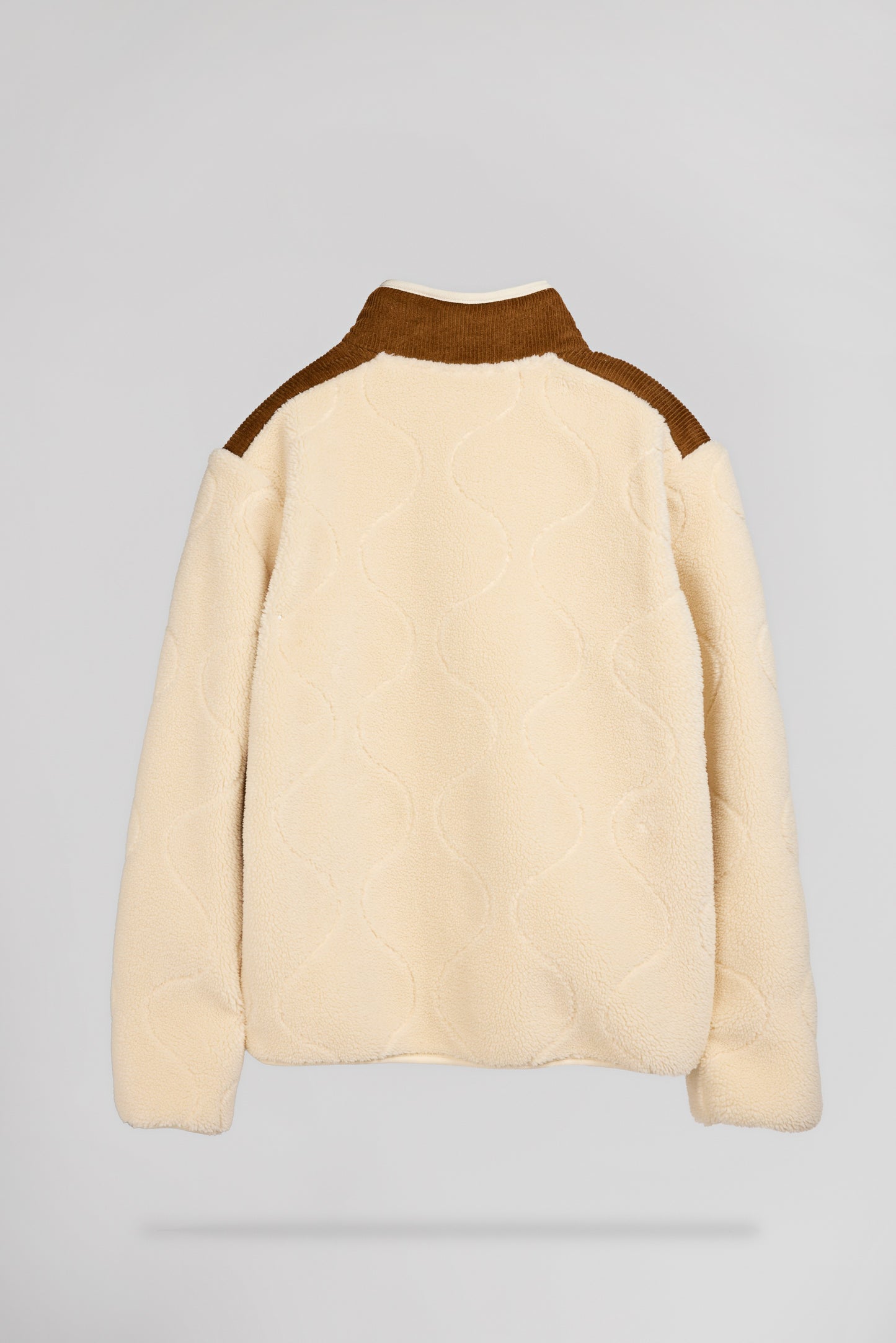 Blouson sherpa zippé B-SHYRA MIDDLE WHITE