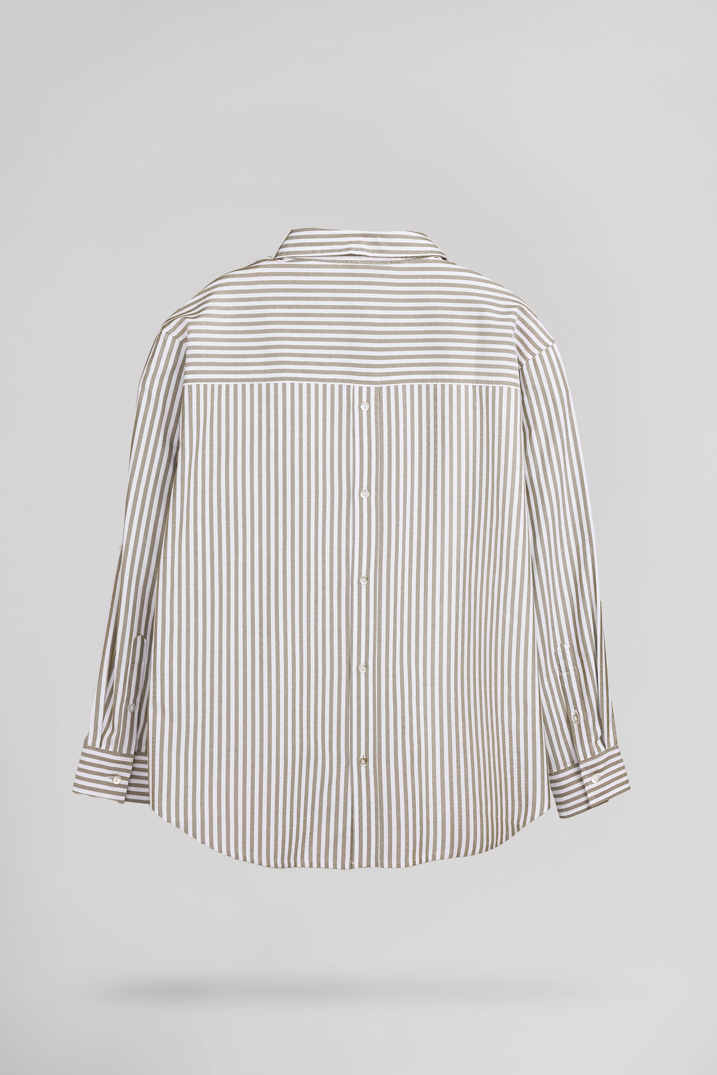 Chemise à rayures C-LINE ML OLIVE