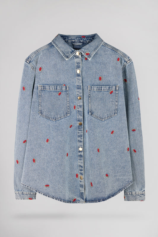 Achat Chemise large en jeans C-FLOWY ML