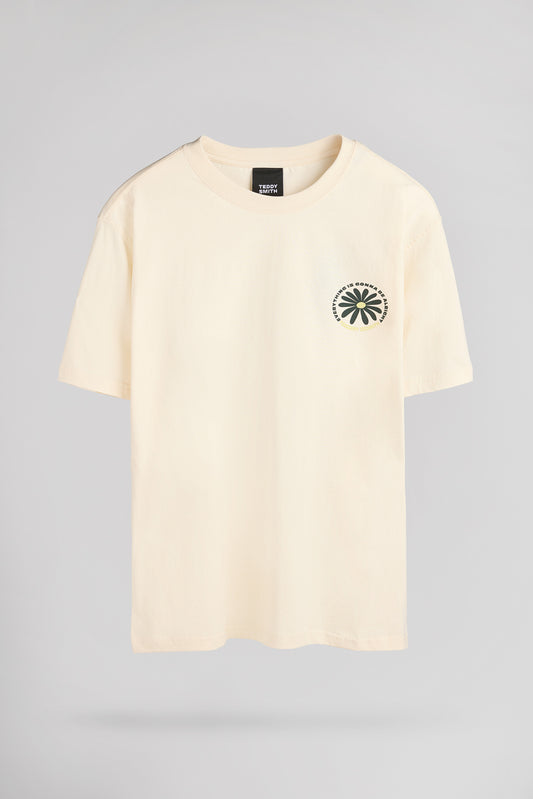Achat T-shirt T-MATTEO MC CREAM