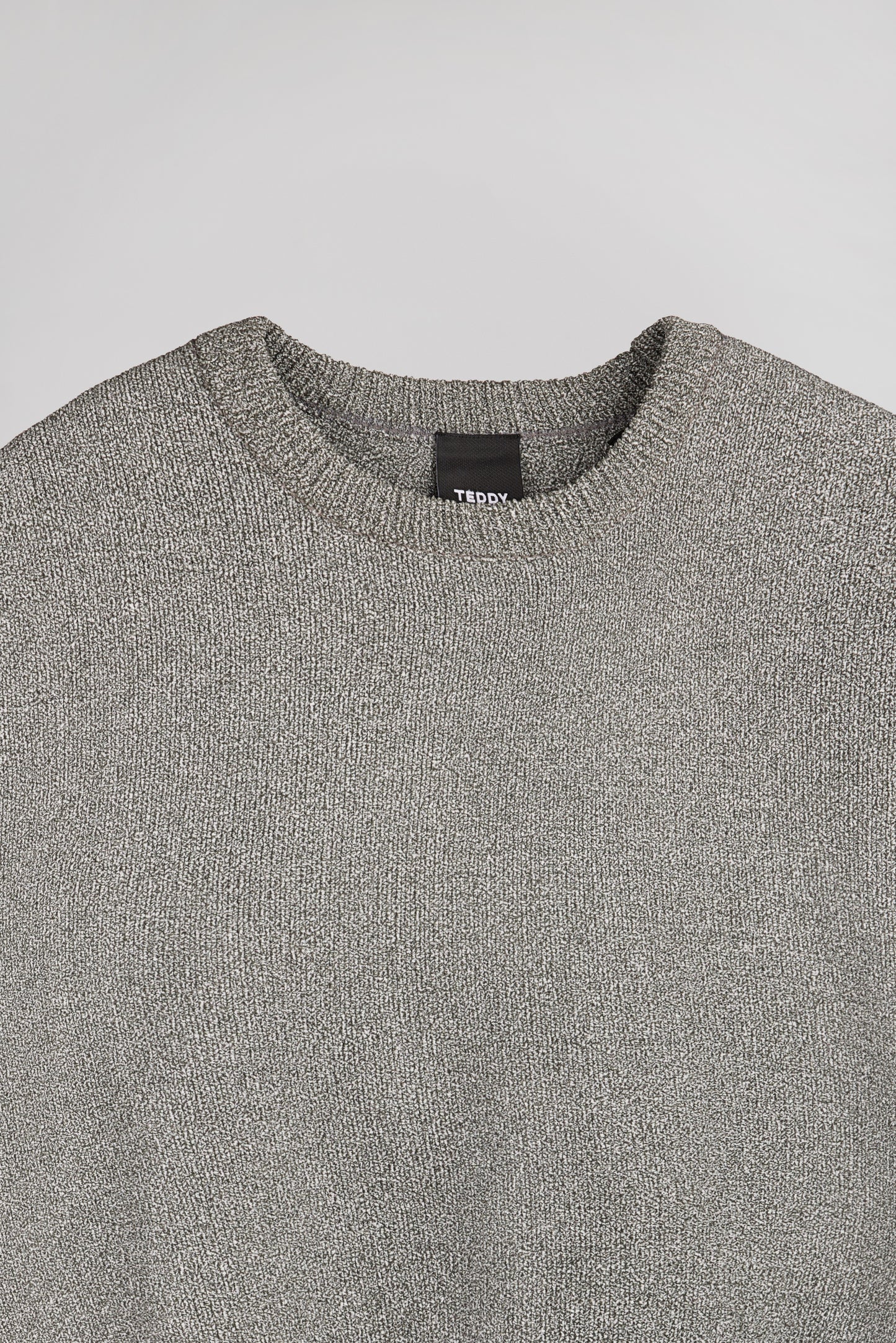 Pull col rond P-RUIZ MELANGE BLACK