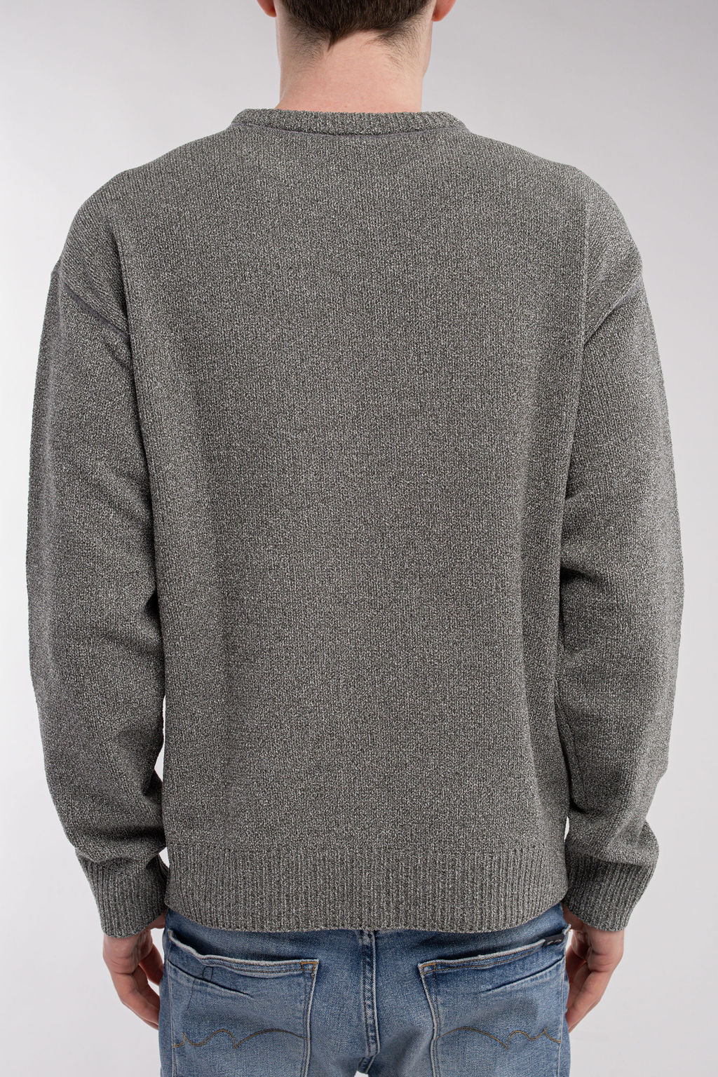 Pull col rond P-RUIZ MELANGE BLACK