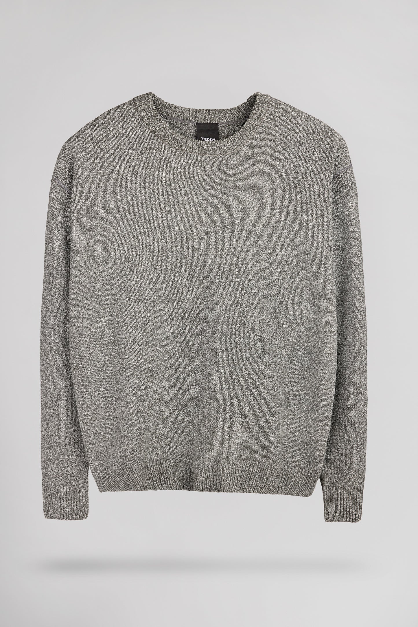 Pull col rond P-RUIZ MELANGE BLACK