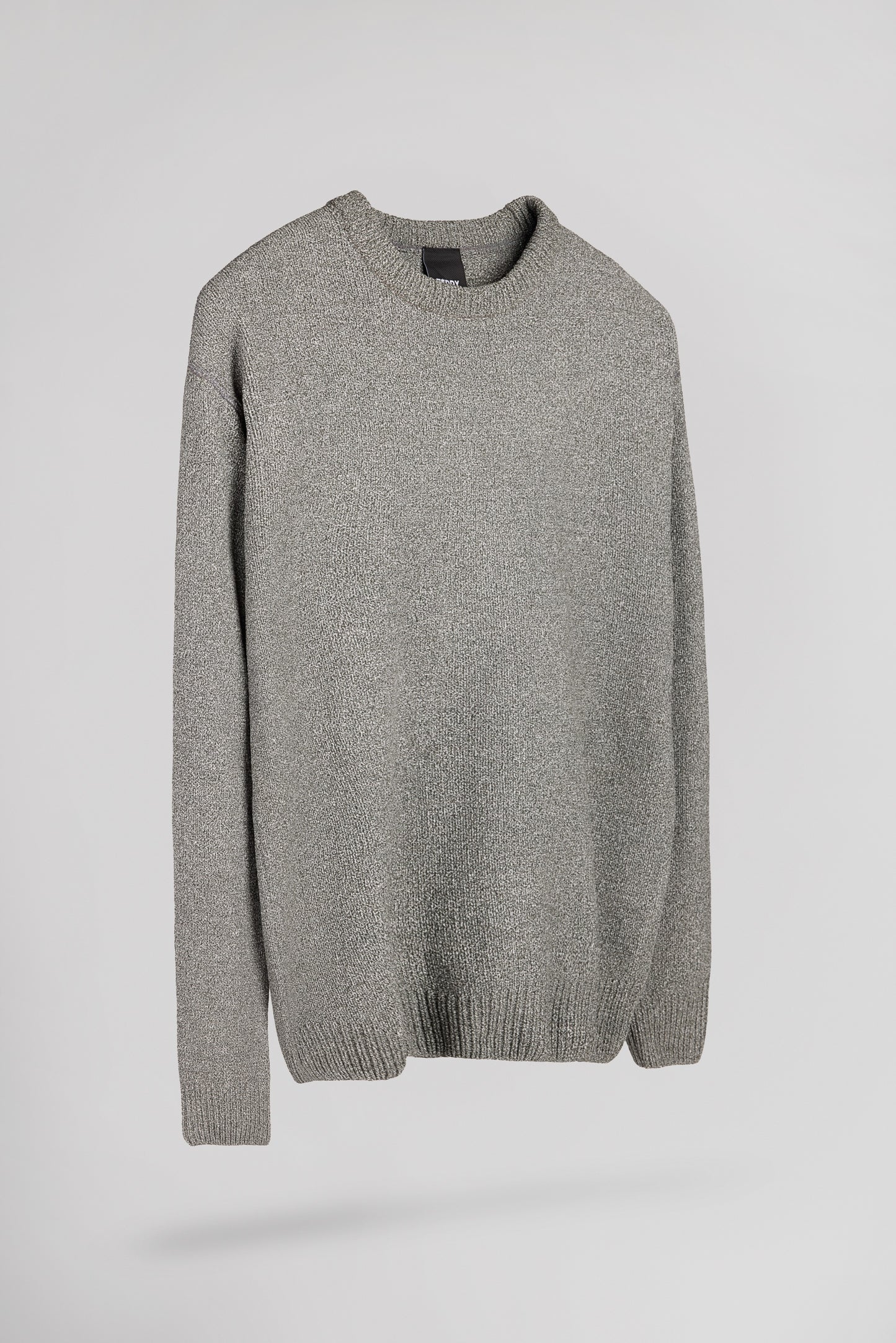 Pull col rond P-RUIZ MELANGE BLACK