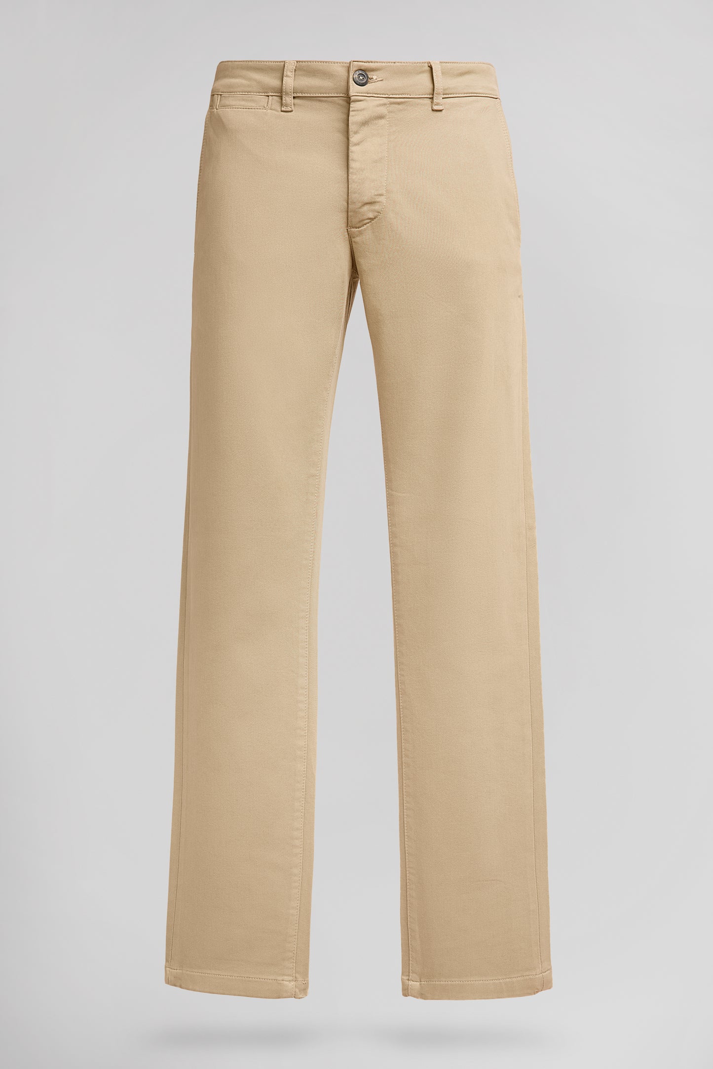 Pantalon chino slim PALLAS CHINO SWEAT DYED BEIGE - Teddy Smith