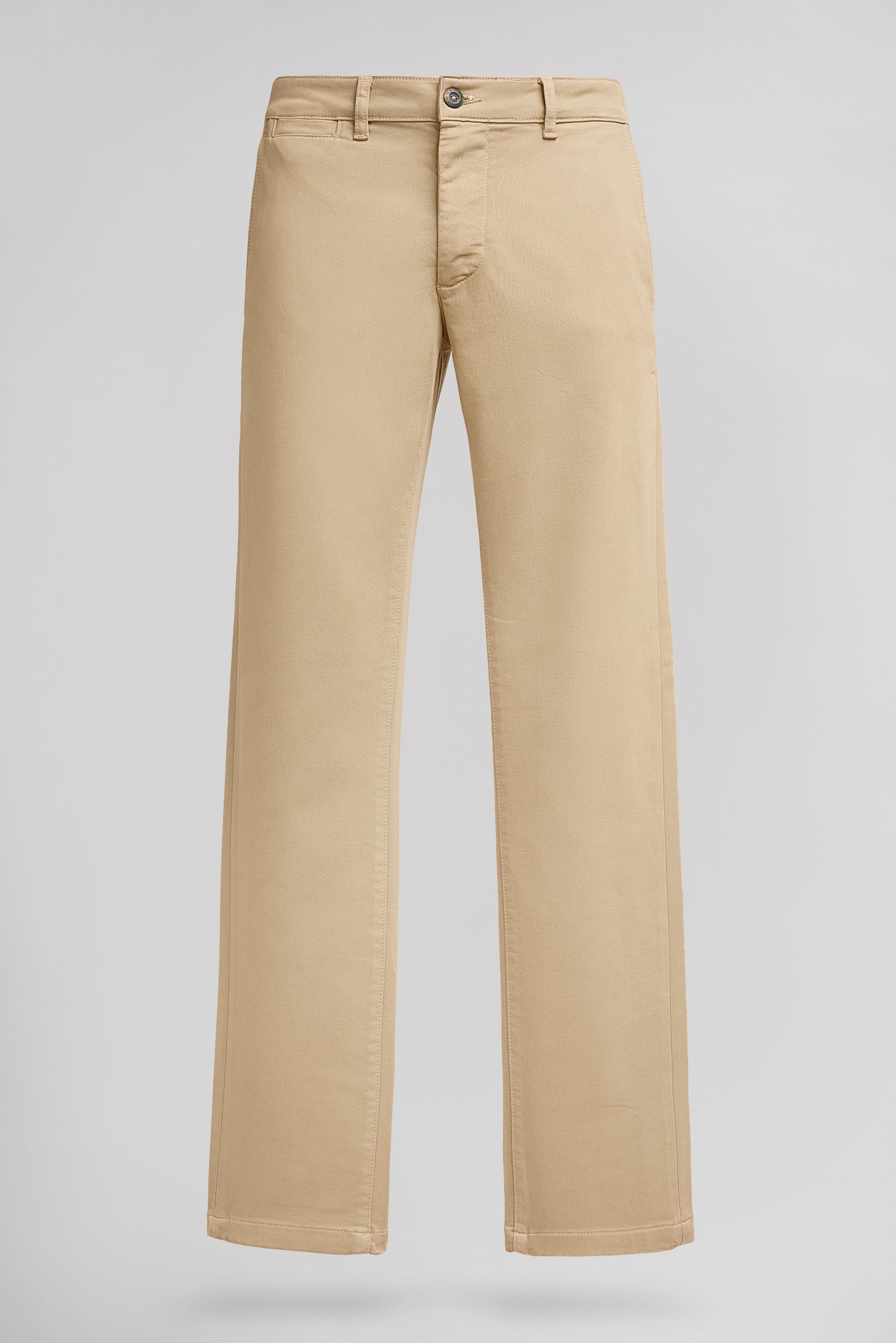 Pantalon chino slim PALLAS CHINO SWEAT DYED BEIGE - Teddy Smith