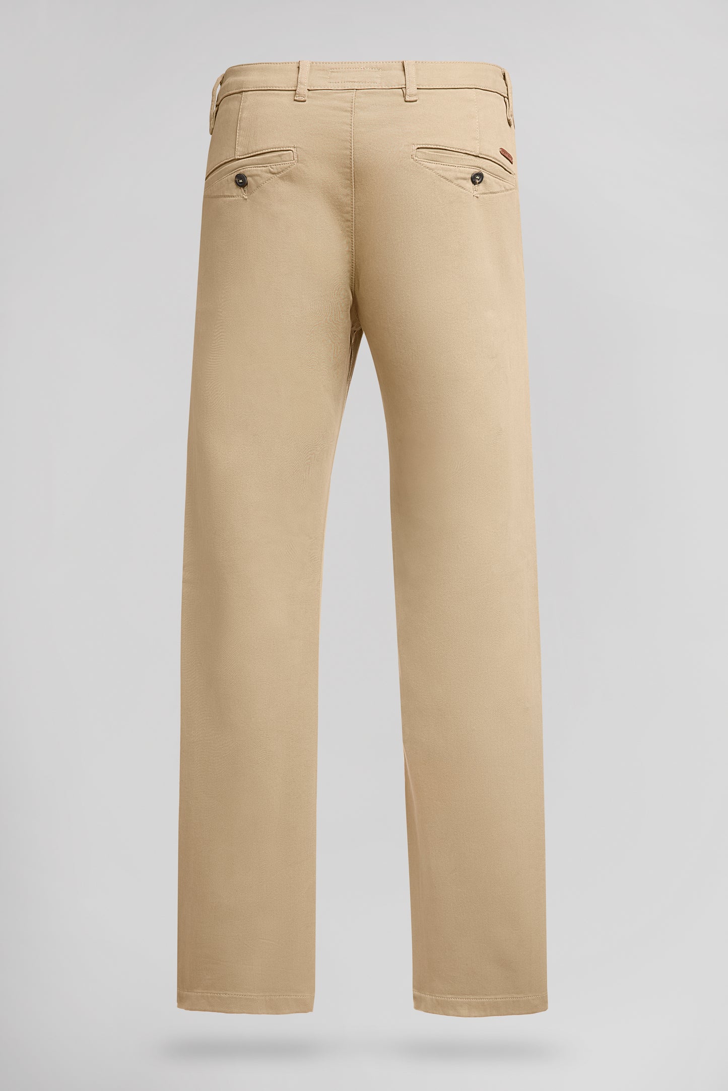 Pantalon chino slim PALLAS CHINO SWEAT DYED BEIGE - Teddy Smith