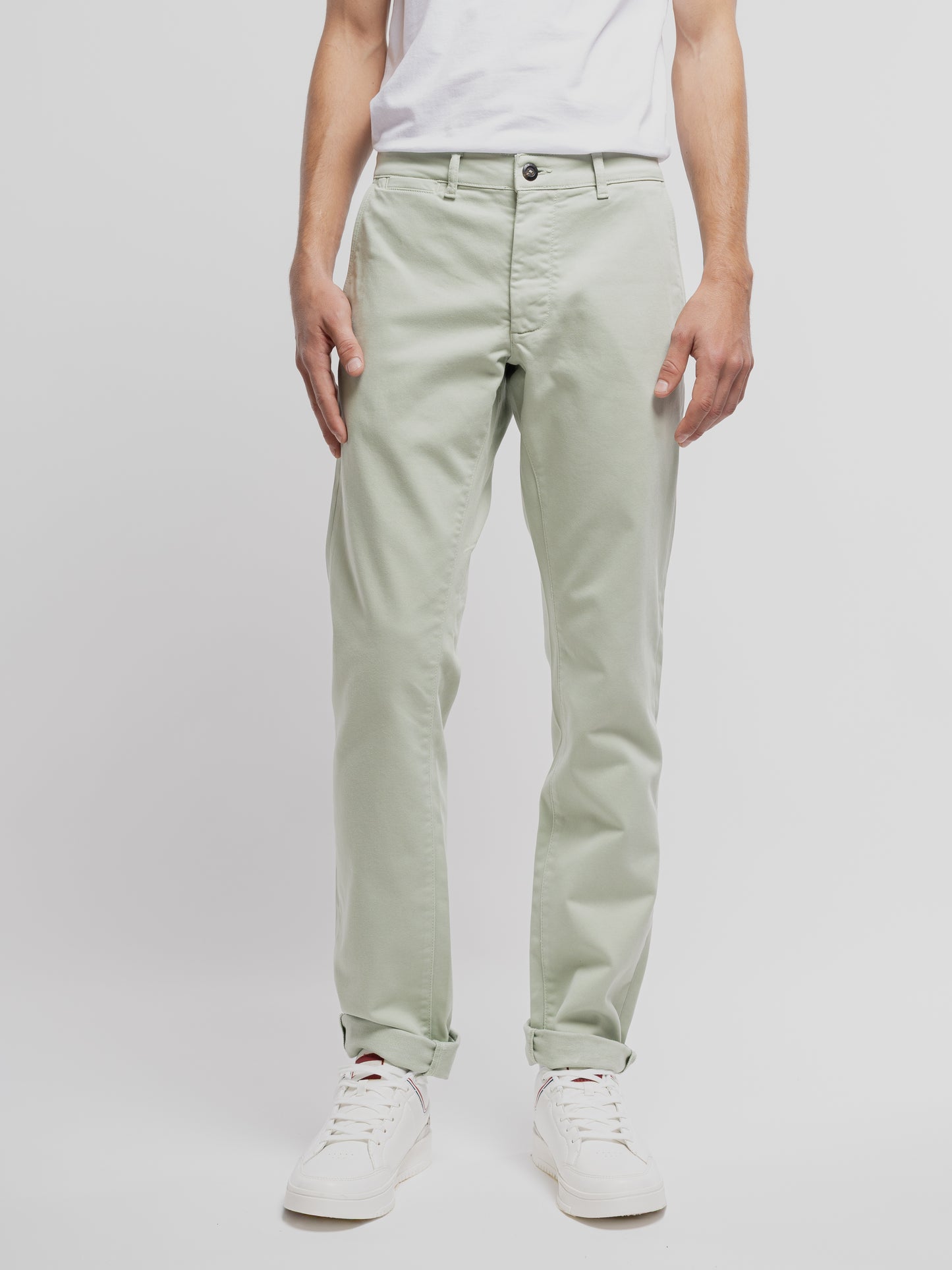 Pantalon chino slim PALLAS CHINO SW VERT SAUGE