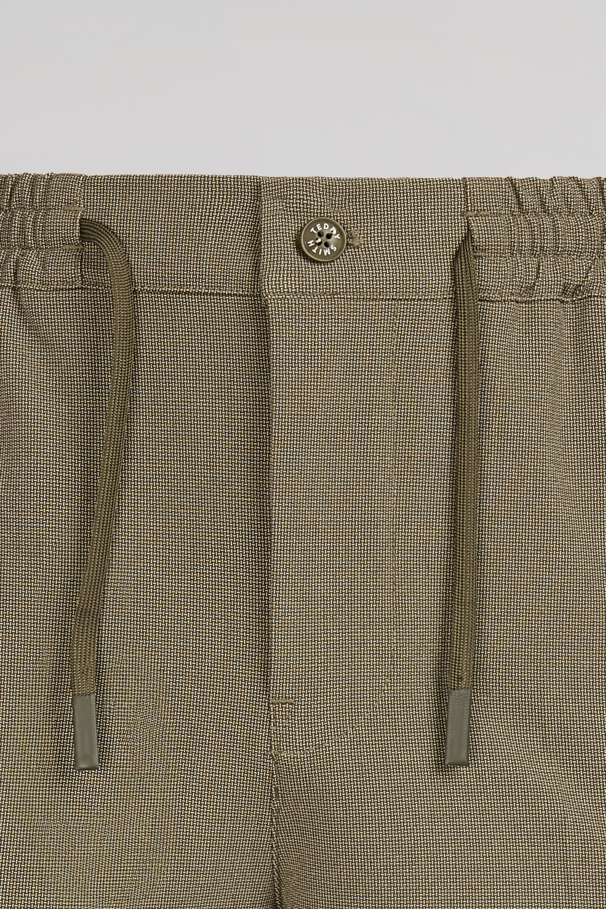 Pantalon slim PYWAN 17 MIXED TURBULENCE KAKI - Teddy Smith