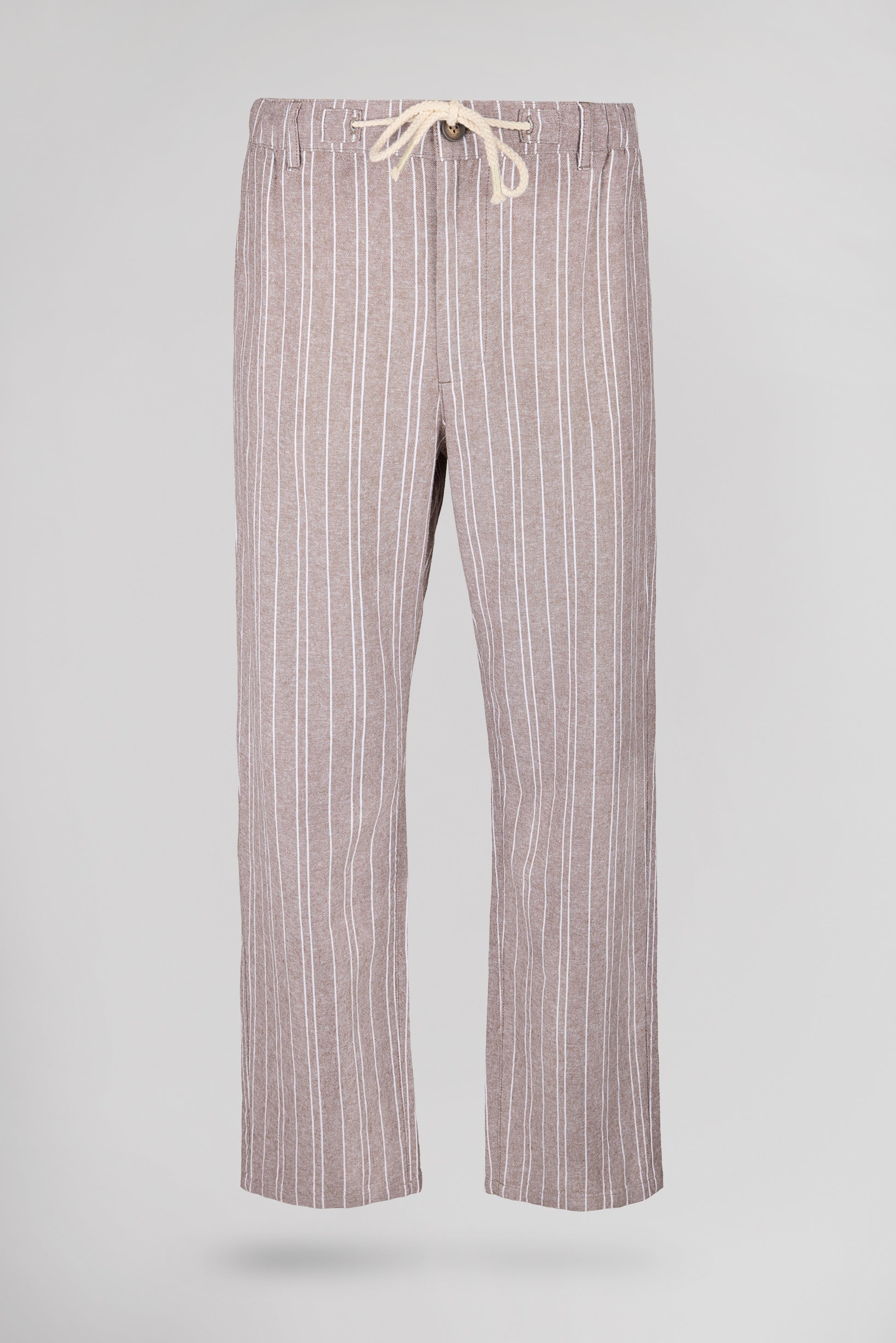 Pantalon P-DARIUS LIN CHOCOLAT - Teddy Smith
