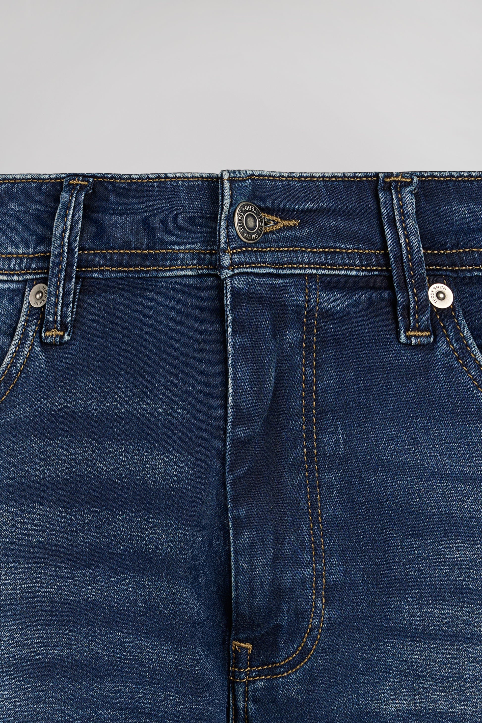 Bermuda denim coupe 5 poches SCOTTY 3 REG DYE - Teddy Smith