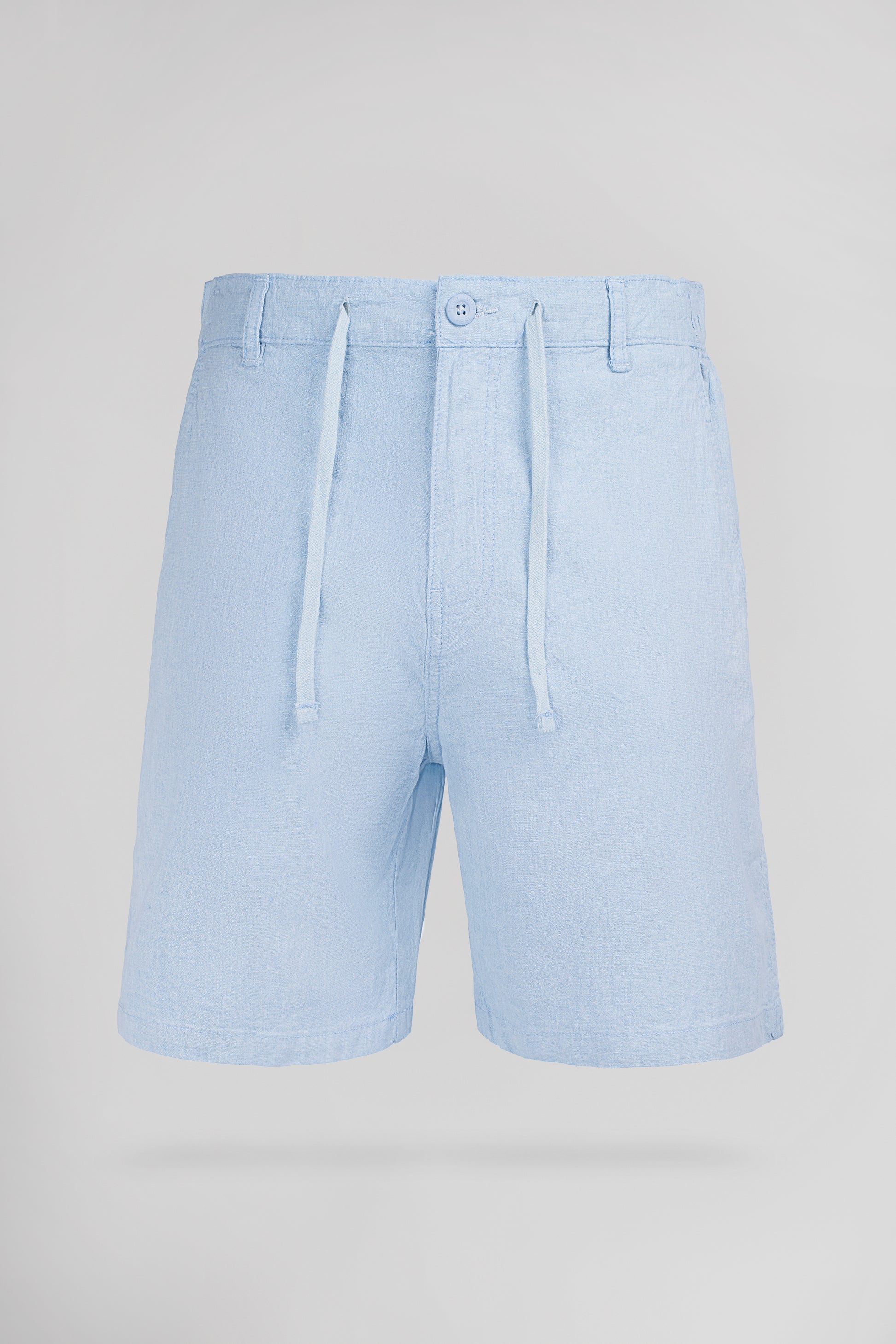 Short coton et lin S-LINEN CHINO S PASTEL BLUE - Teddy Smith