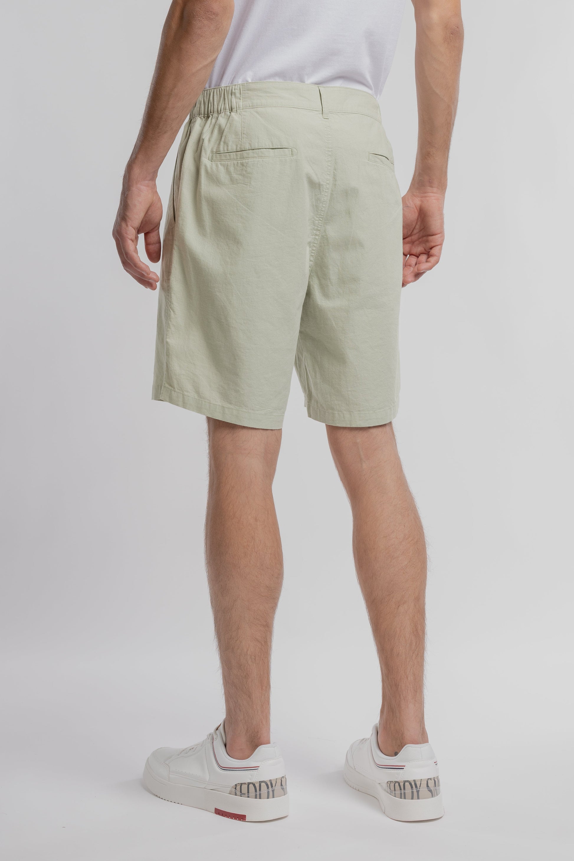 Short S-LINEN CHINO S VERT SAUGE - Teddy Smith