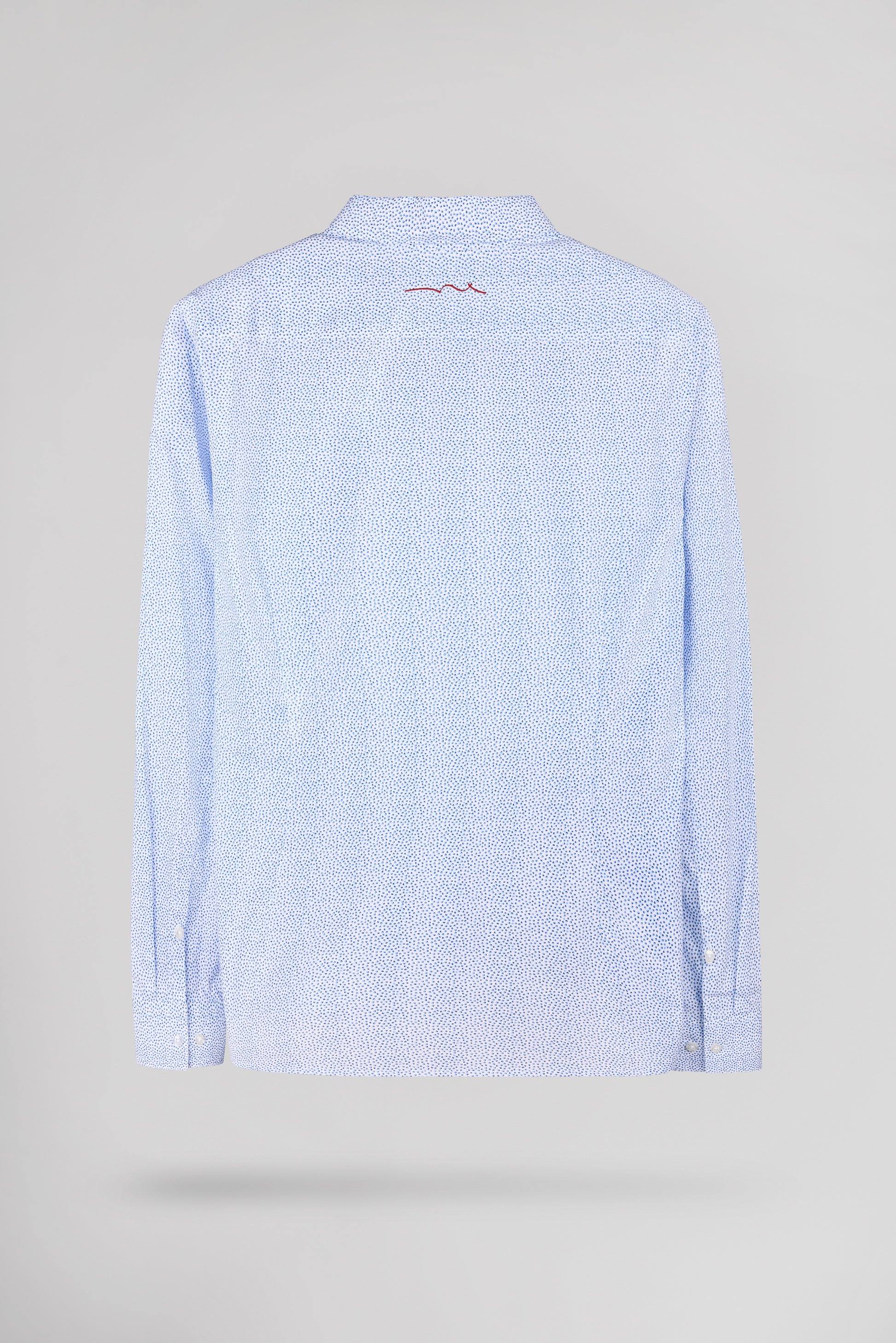 Chemise CARTON ML BLANC/MICRO DOTS - Teddy Smith