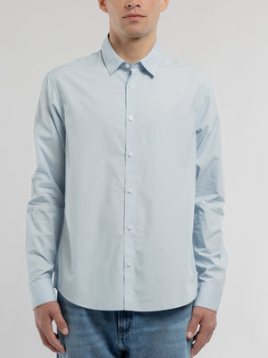 Chemise CARTON ML PASTEL BLUE/MICRO FLORAL - Teddy Smith