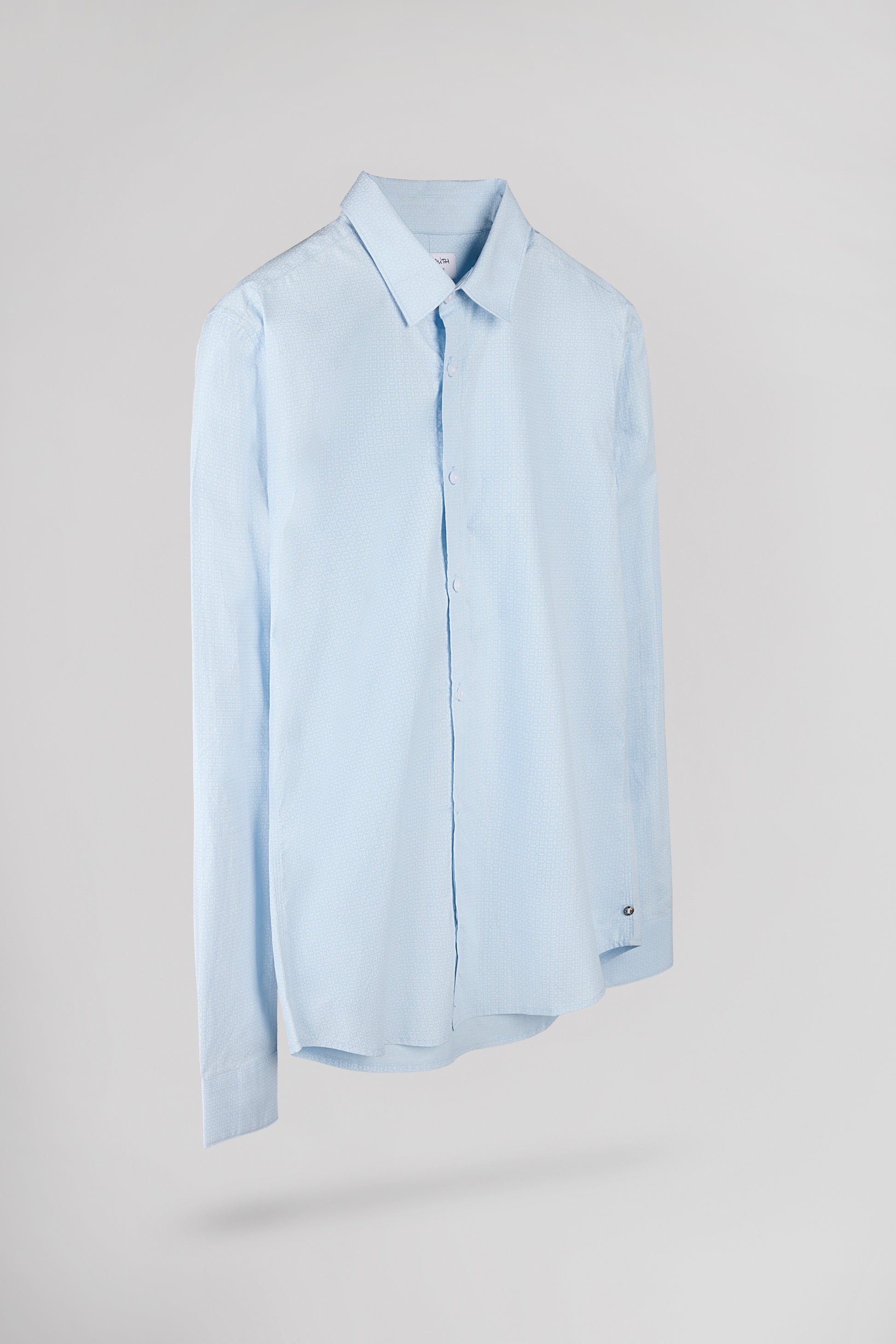 Chemise CARTON ML PASTEL BLUE/MICRO FLORAL - Teddy Smith
