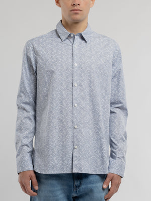 Chemise CARTON ML DARK NAVY FLORAL - Teddy Smith