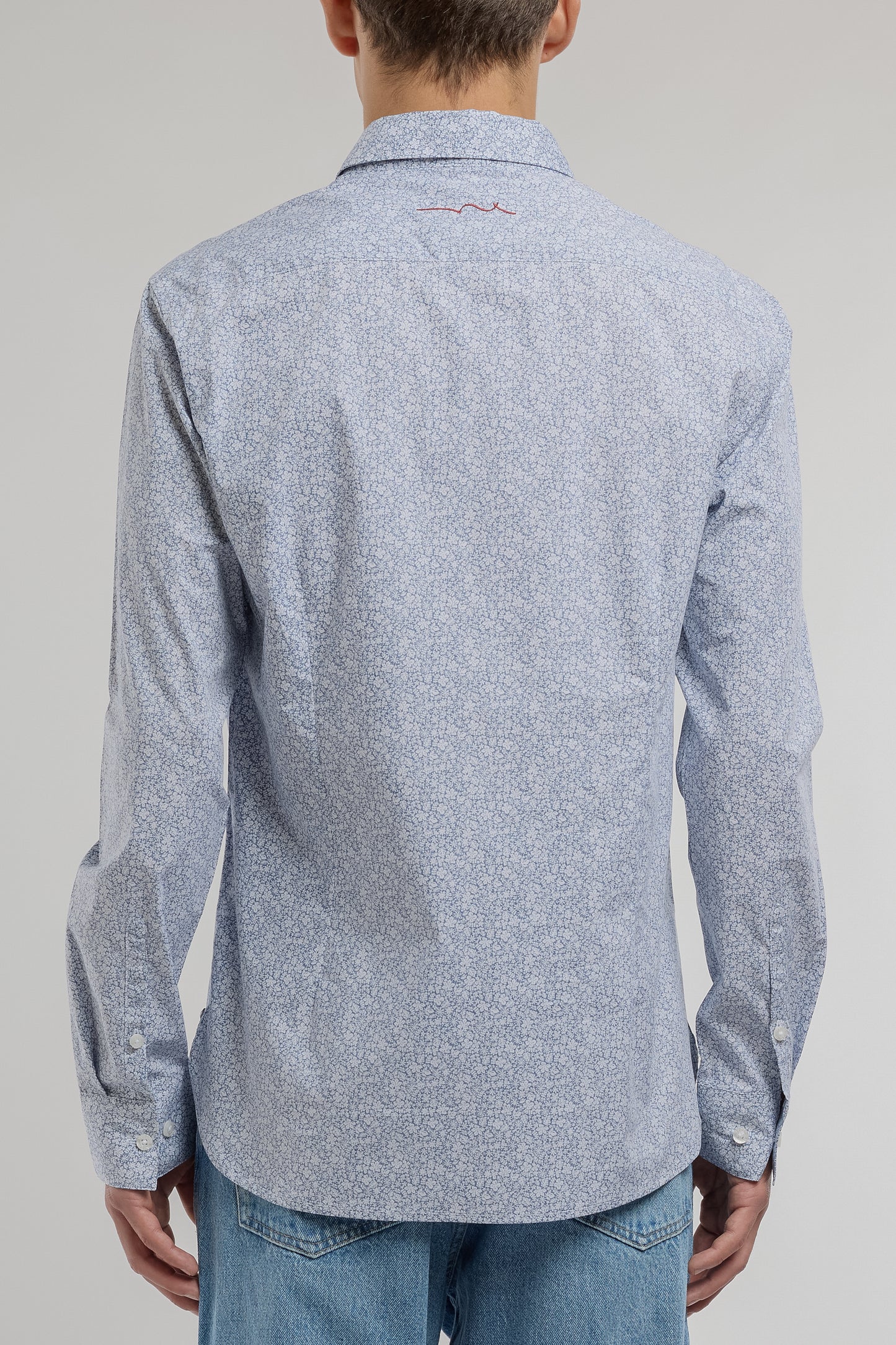 Chemise CARTON ML DARK NAVY FLORAL - Teddy Smith