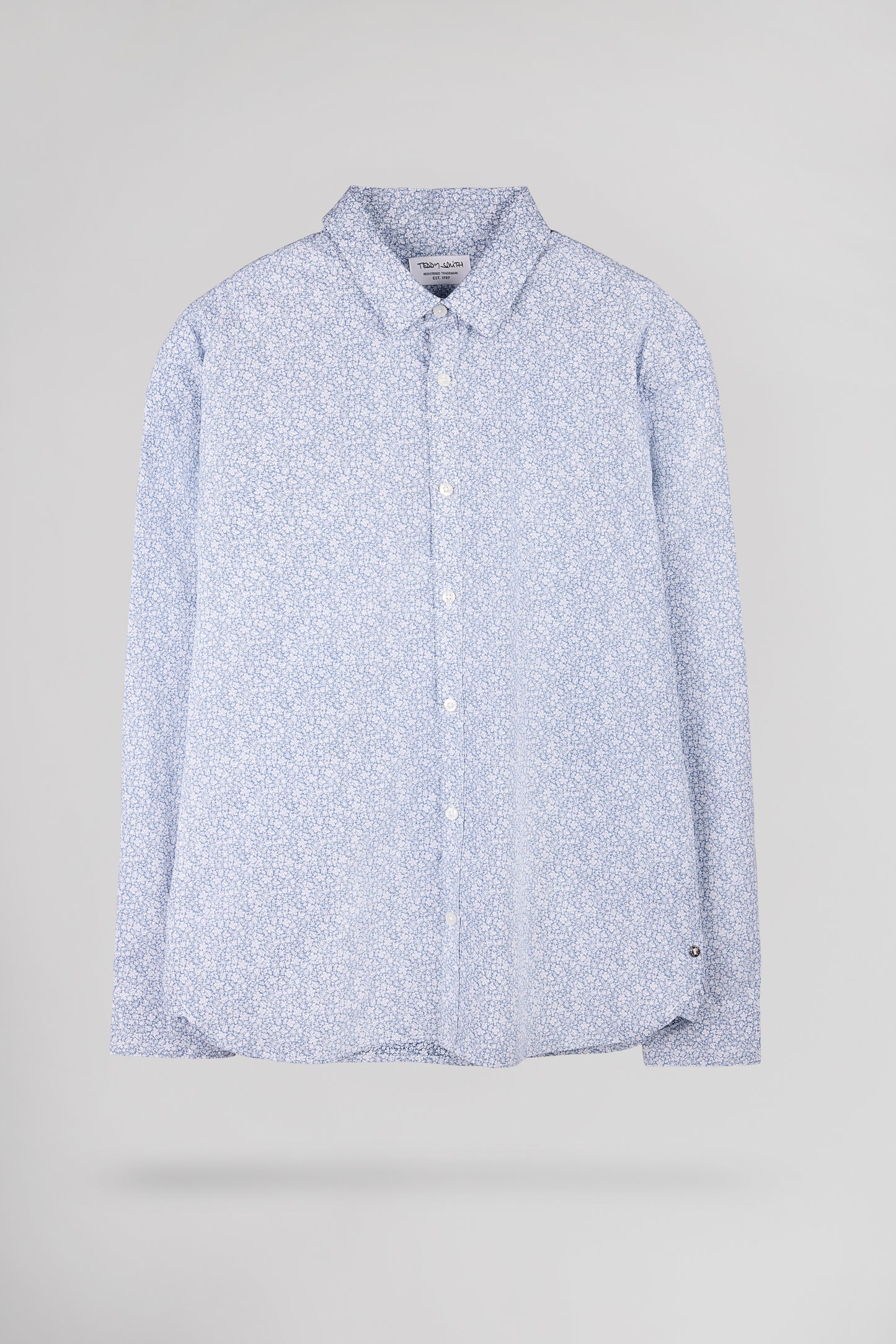 Chemise CARTON ML DARK NAVY FLORAL - Teddy Smith