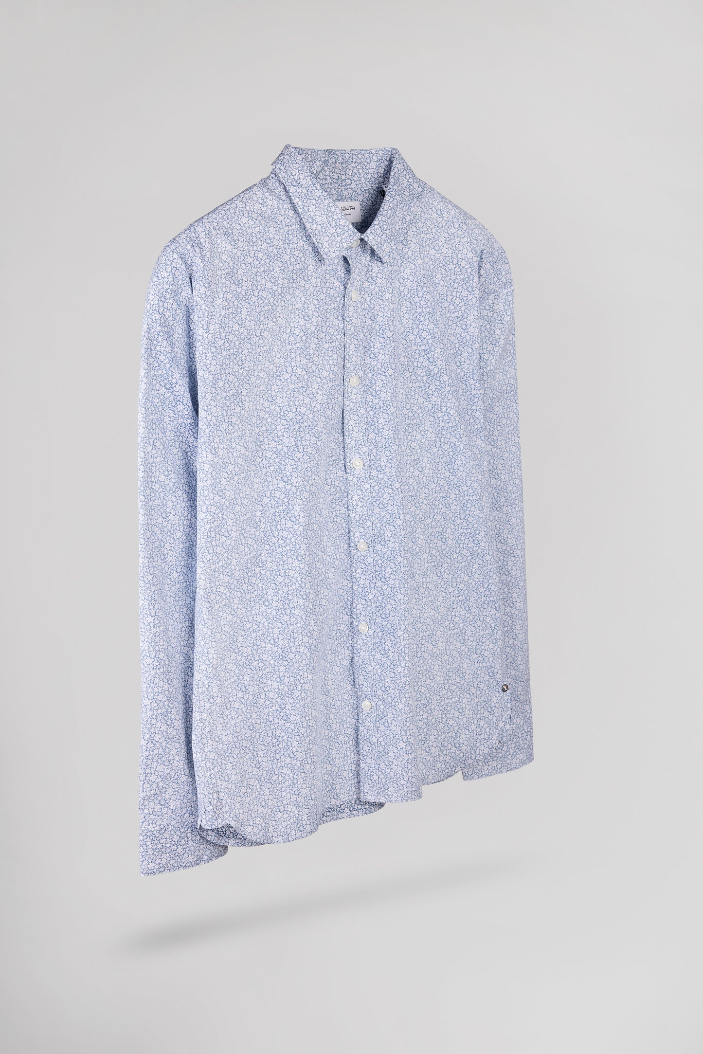 Chemise CARTON ML DARK NAVY FLORAL - Teddy Smith