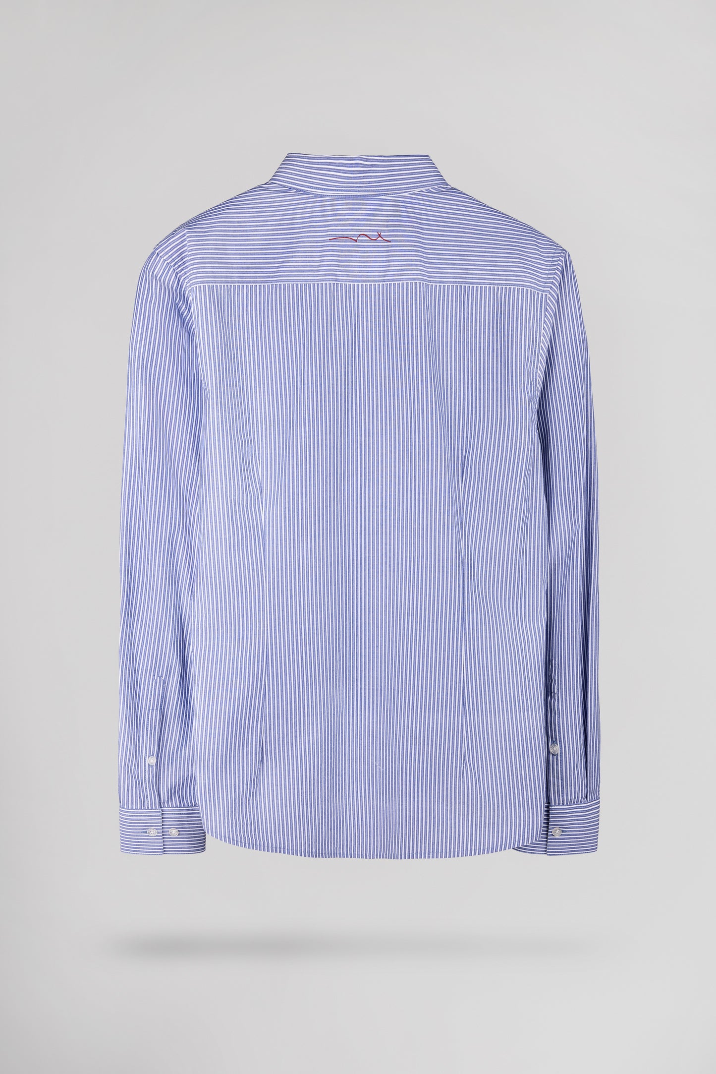 Chemise CARTON ML ESTATE BLUE RAYE BLANC - Teddy Smith