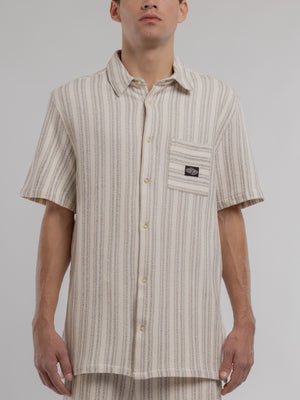 Chemise C-AKUMA MC MIDDLE WHITE - Teddy Smith