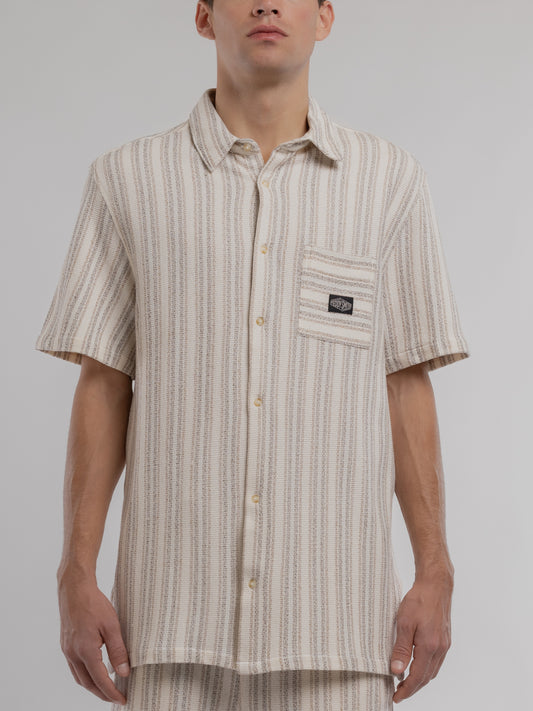 Achat Chemise C-AKUMA MC MIDDLE WHITE - Teddy Smith