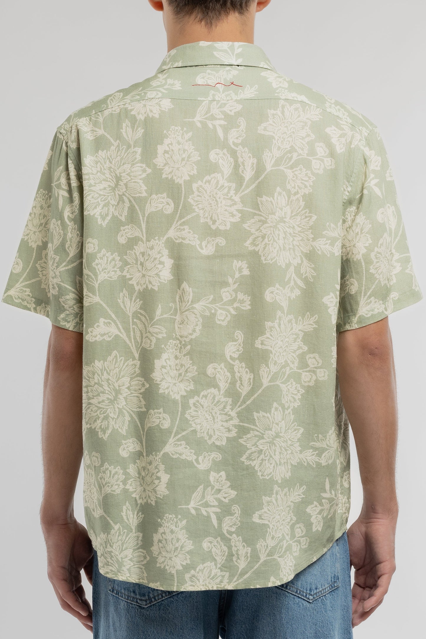 Chemise C-ALBERTO MC VERT SAUGE - Teddy Smith