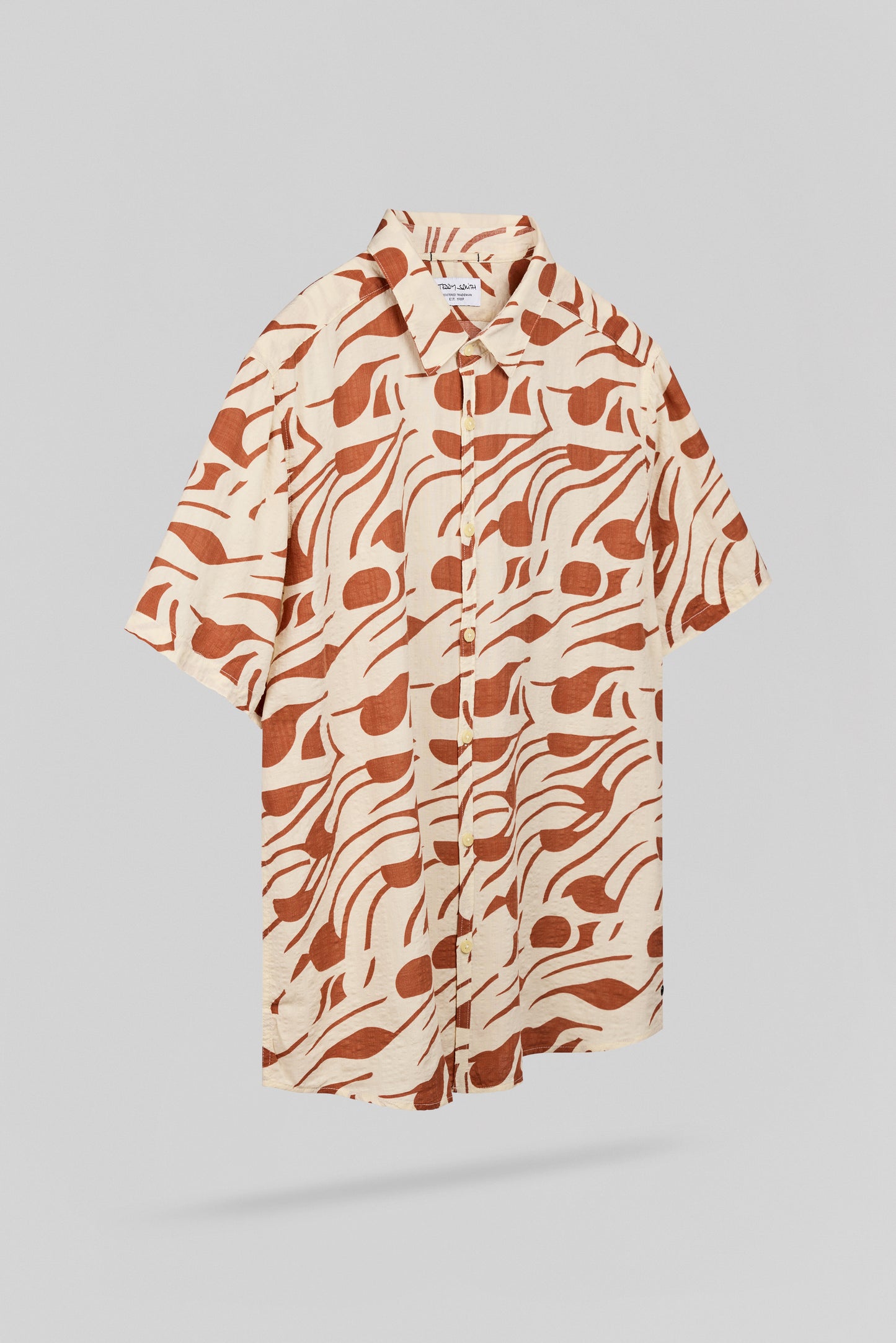 Chemise à motifs col français C-DIXON MC CREAM