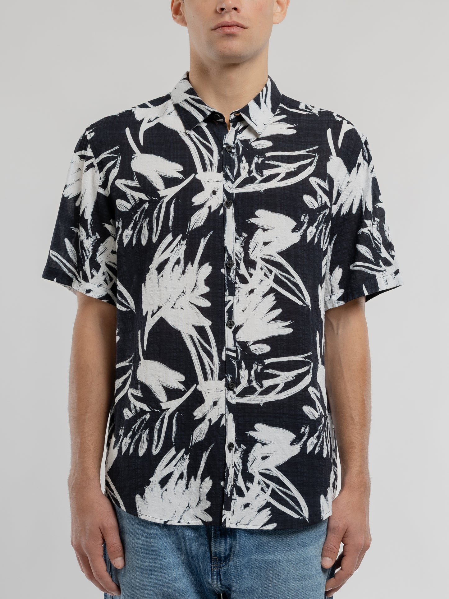 Chemise C-DIXON MC DARK NAVY - Teddy Smith