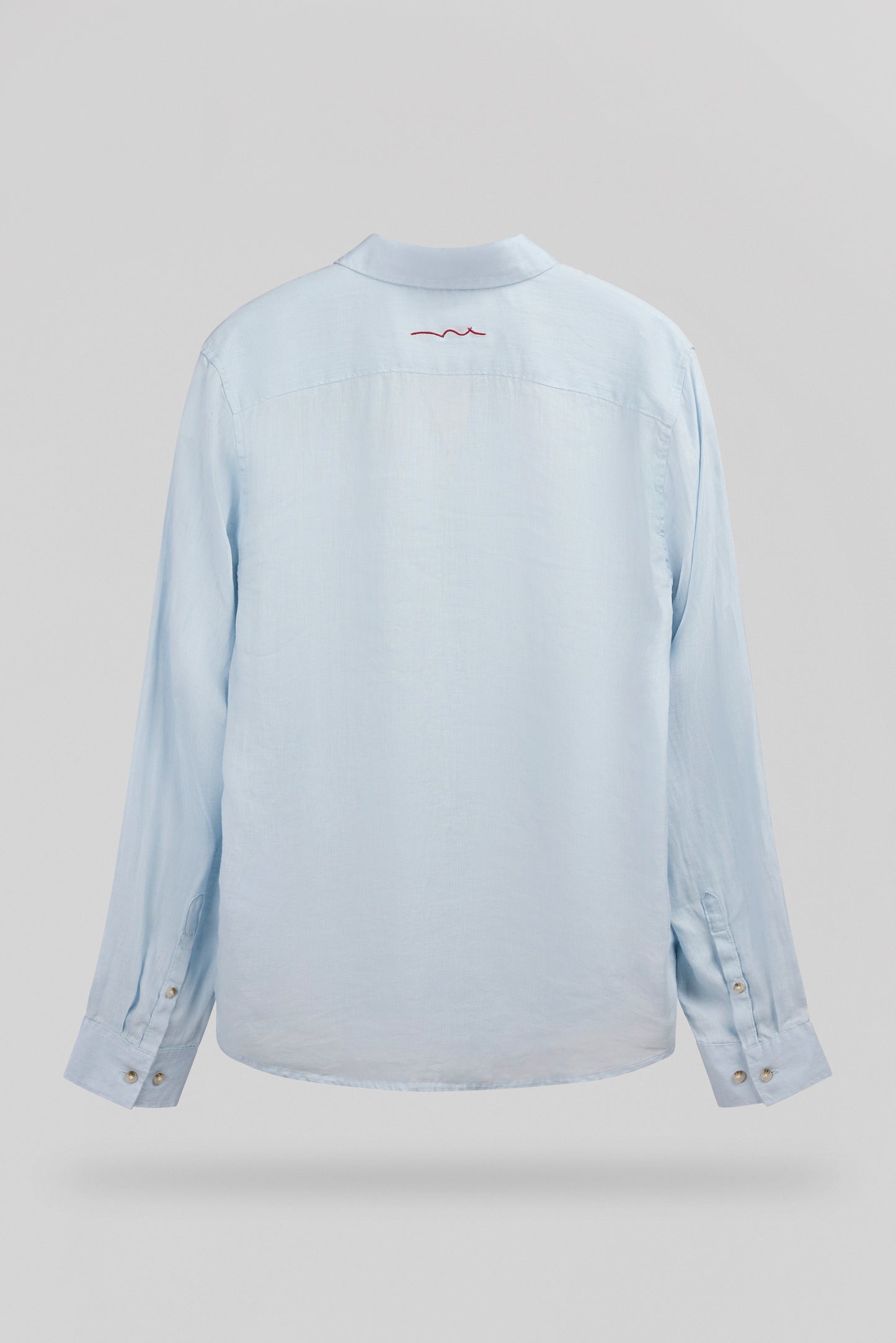 Chemise en lin C-LINEN ML PASTEL BLUE - Teddy Smith