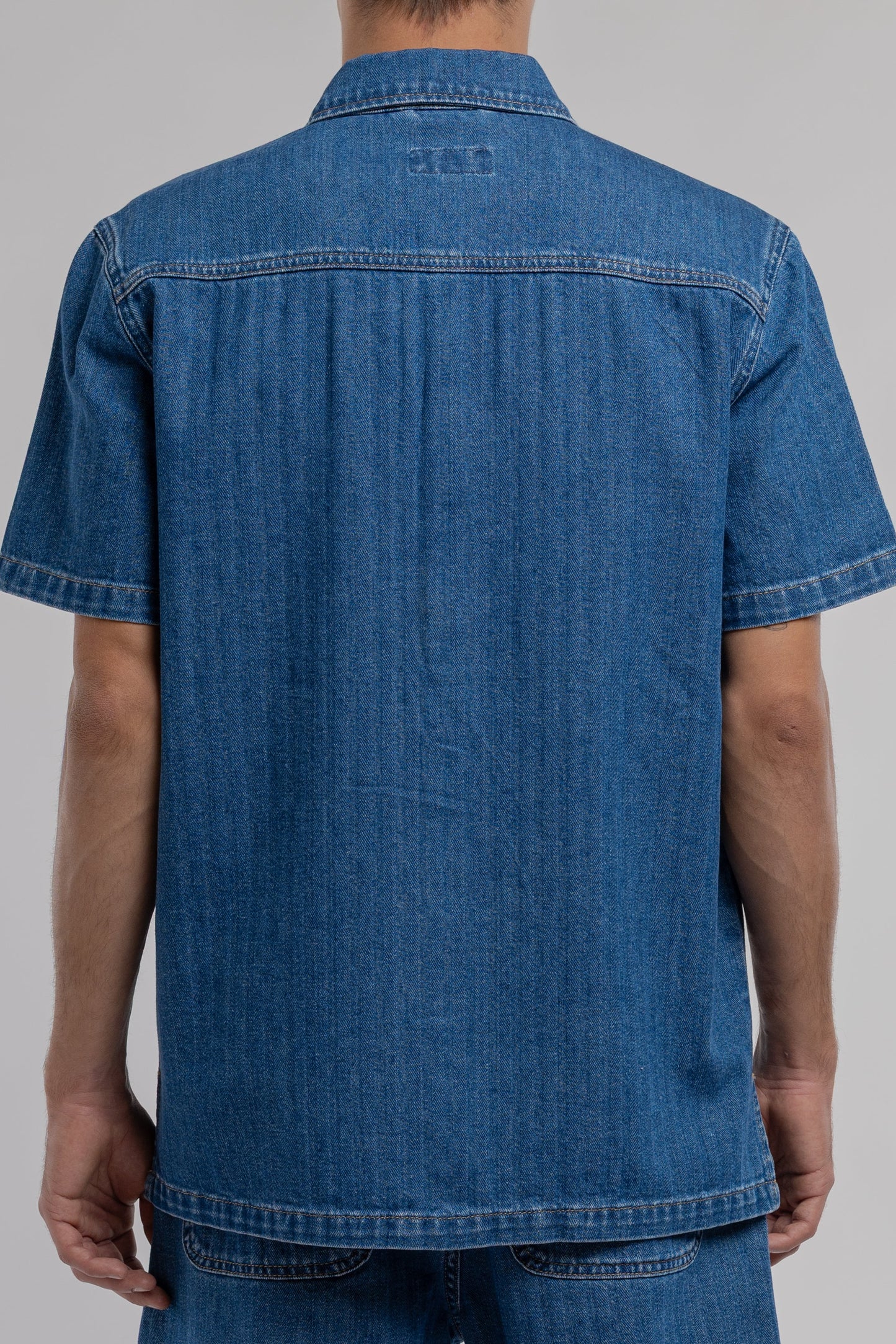 Chemise C-ANTON MC VINTAGE/INDIGO - Teddy Smith