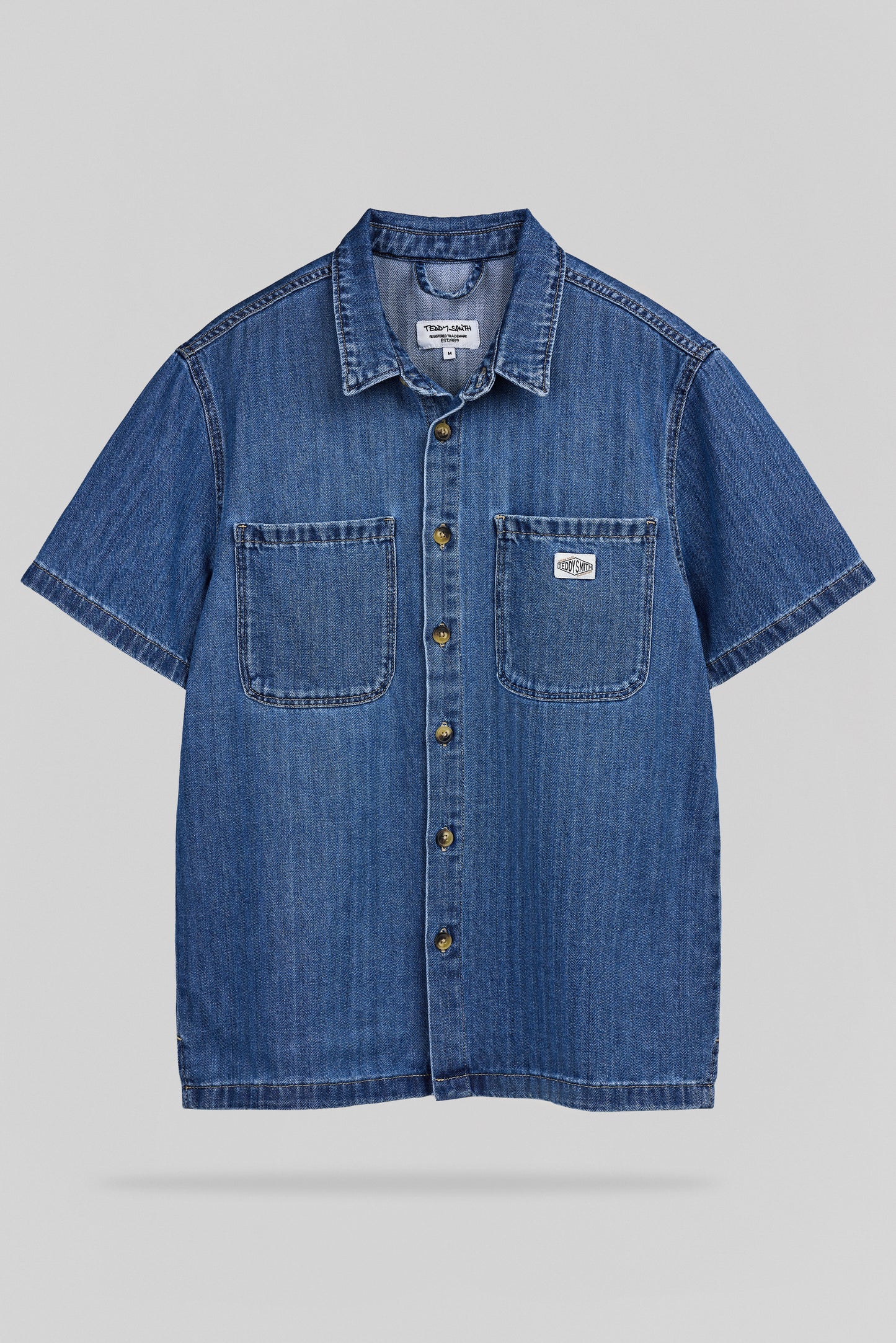 Chemise denim C-ANTON MC VINTAGE/INDIGO
