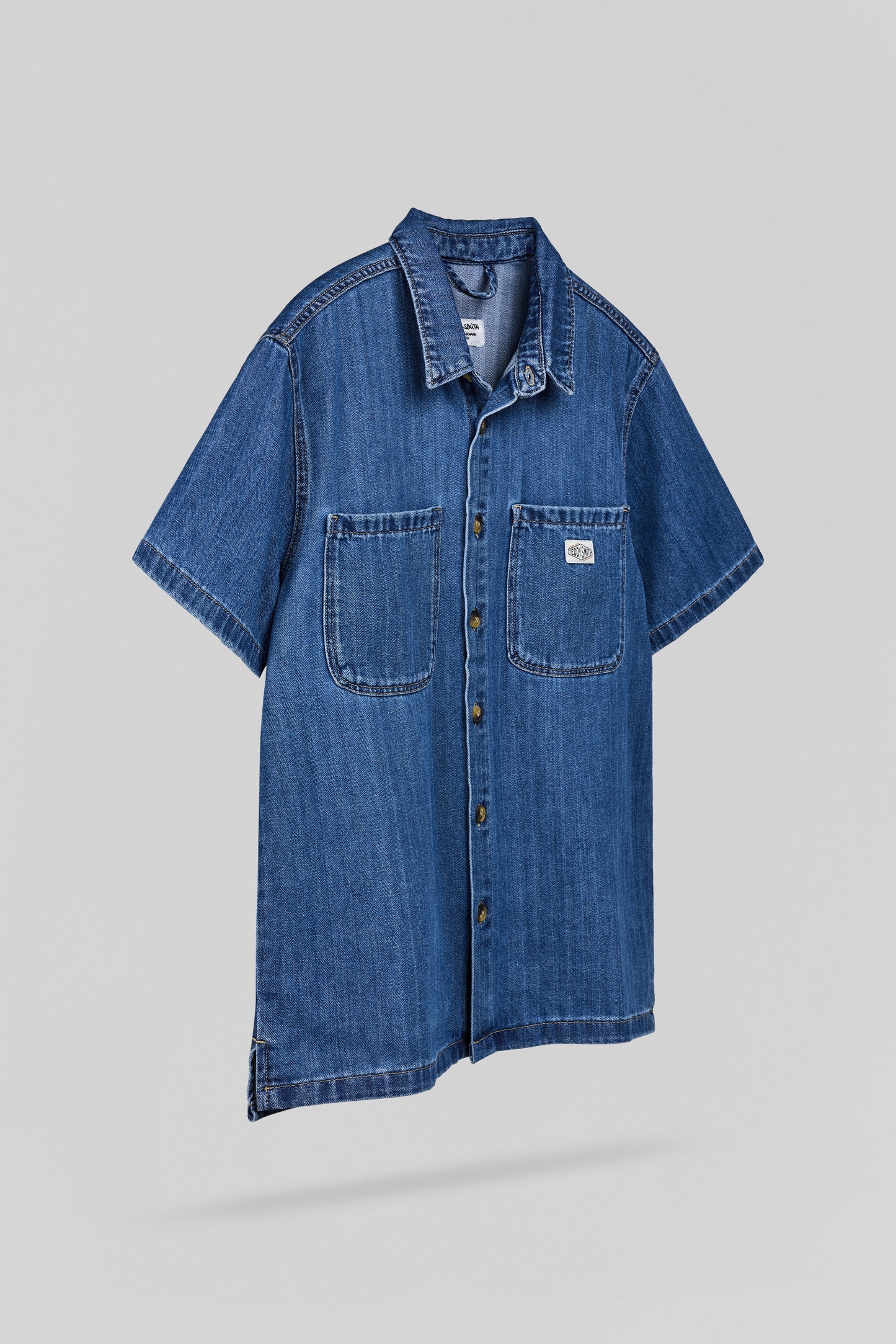 Chemise denim C-ANTON MC VINTAGE/INDIGO