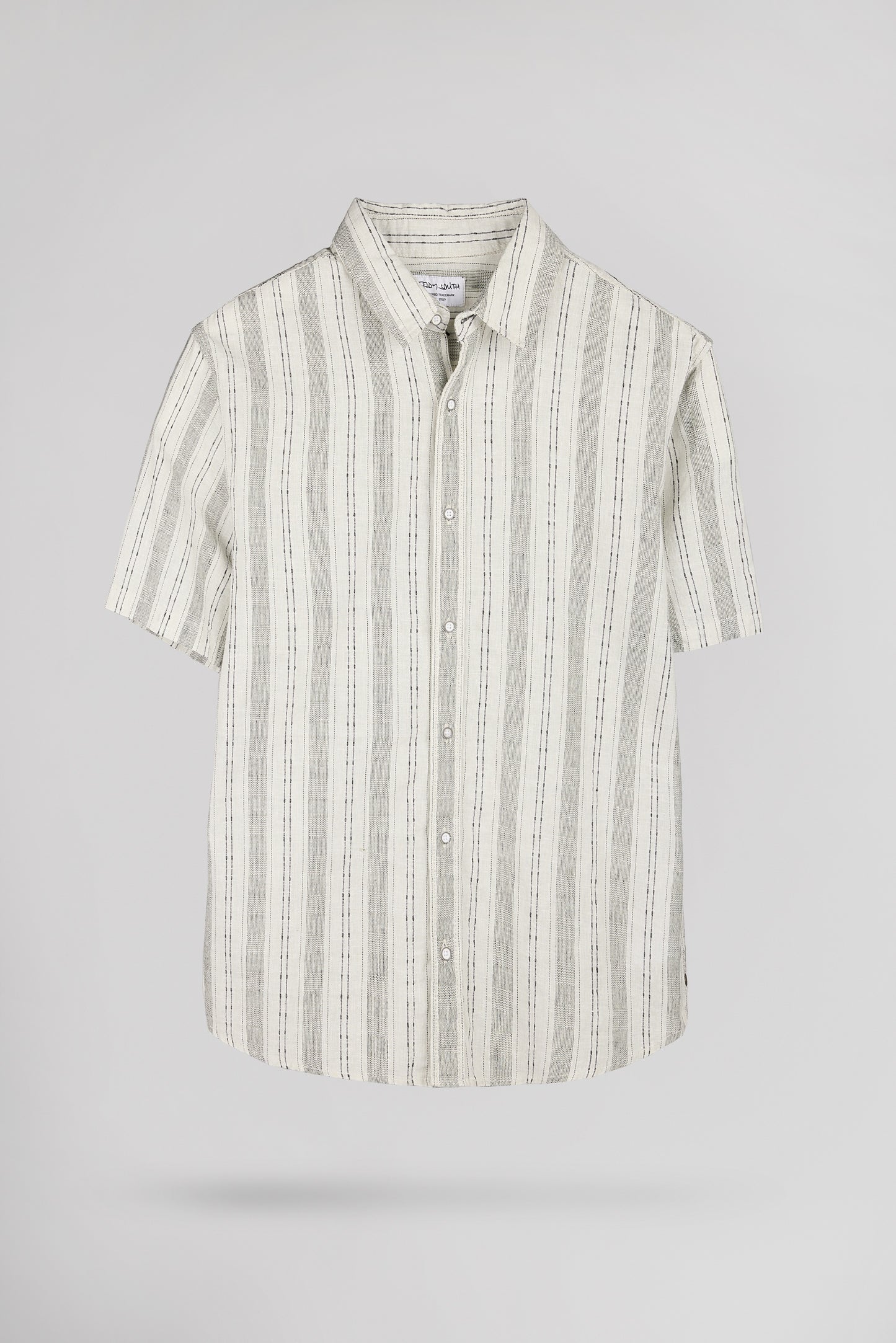 Chemise C-PIETRO STRIPE VERT SAUGE - Teddy Smith