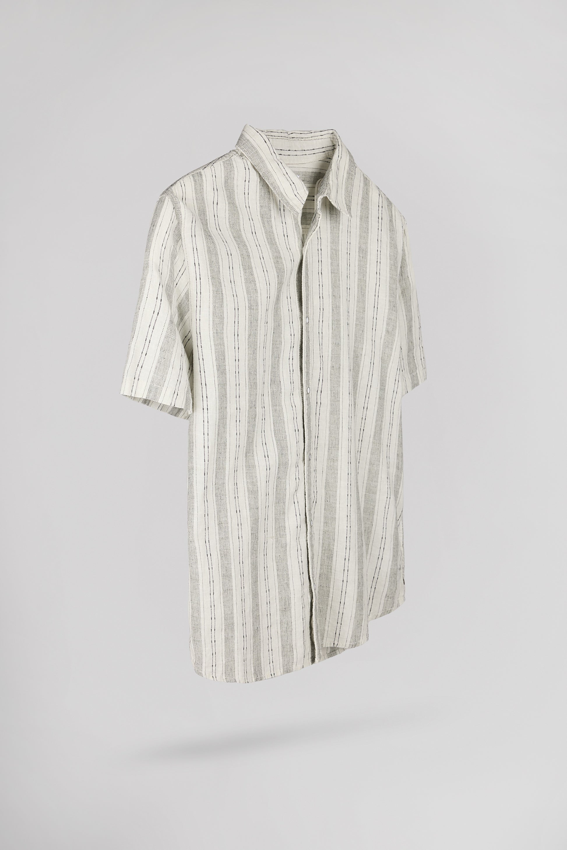 Chemise C-PIETRO STRIPE VERT SAUGE - Teddy Smith
