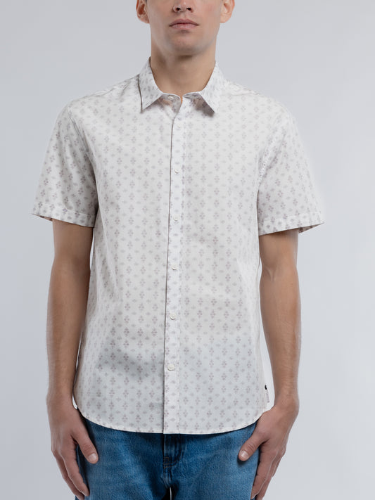 Achat Chemise CUT 2 MC MIDDLE WHITE 1 - Teddy Smith