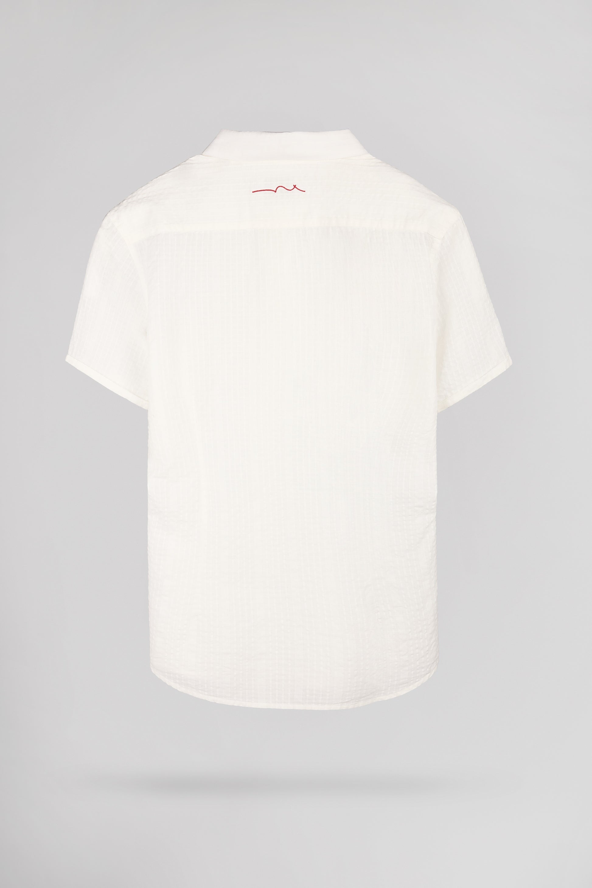 Chemise CUT 2 MC MIDDLE WHITE - Teddy Smith